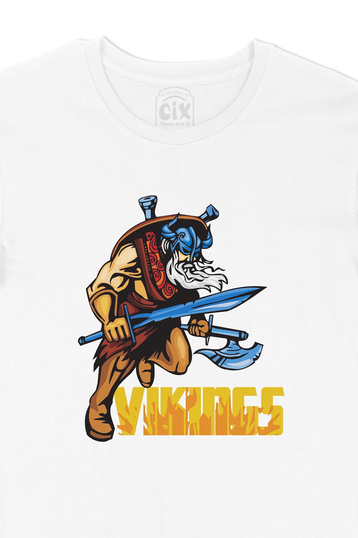 Viking Kılınç ve Balta Tişört
