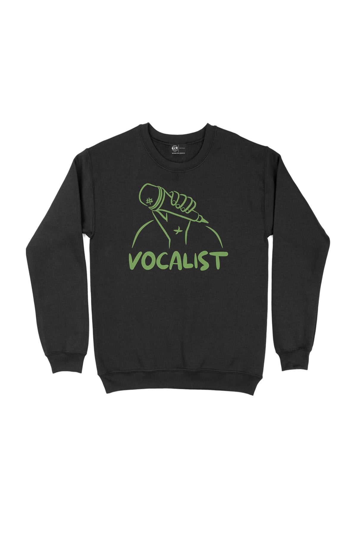Vokalist Siyah Sweatshirt