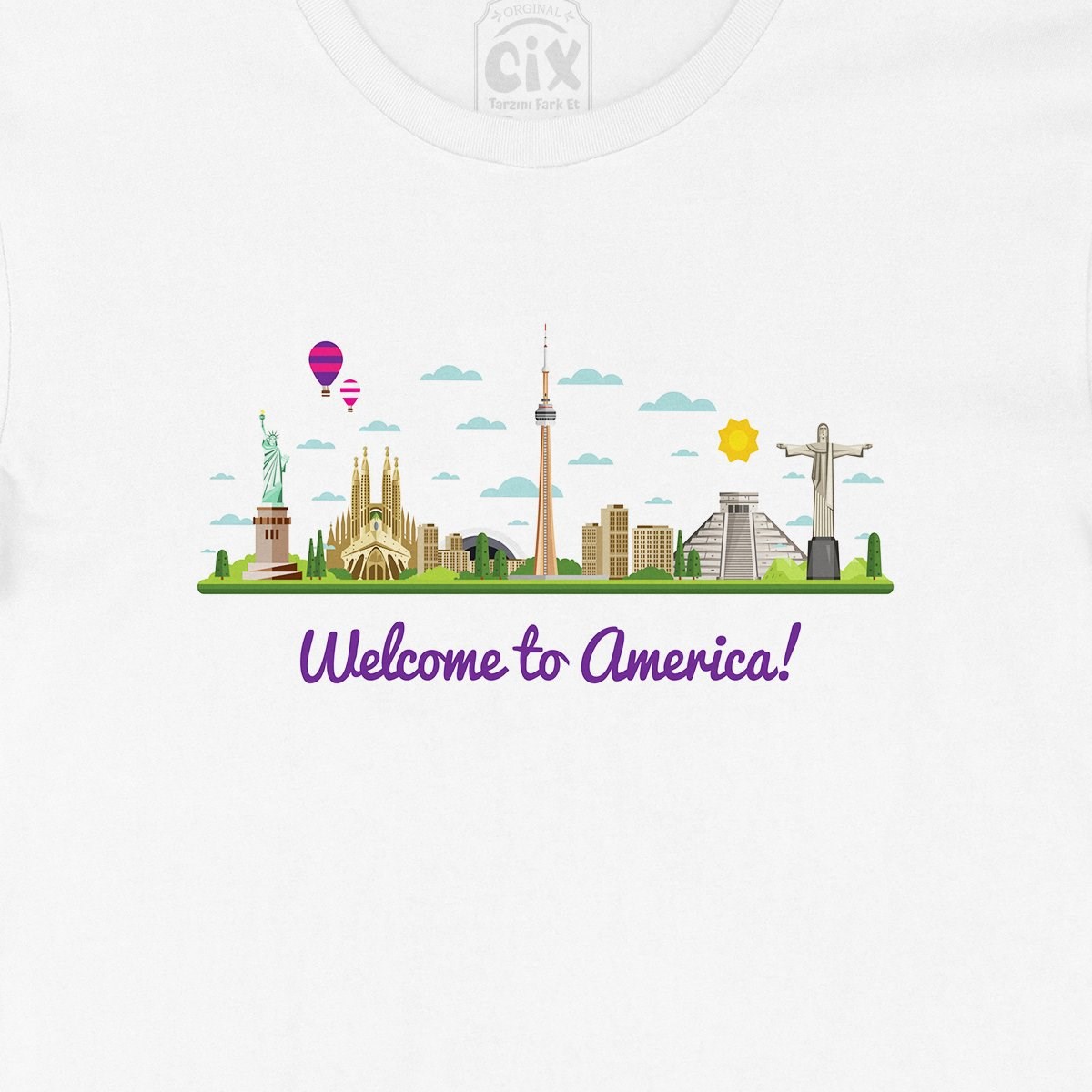 Welcome To America Tişört