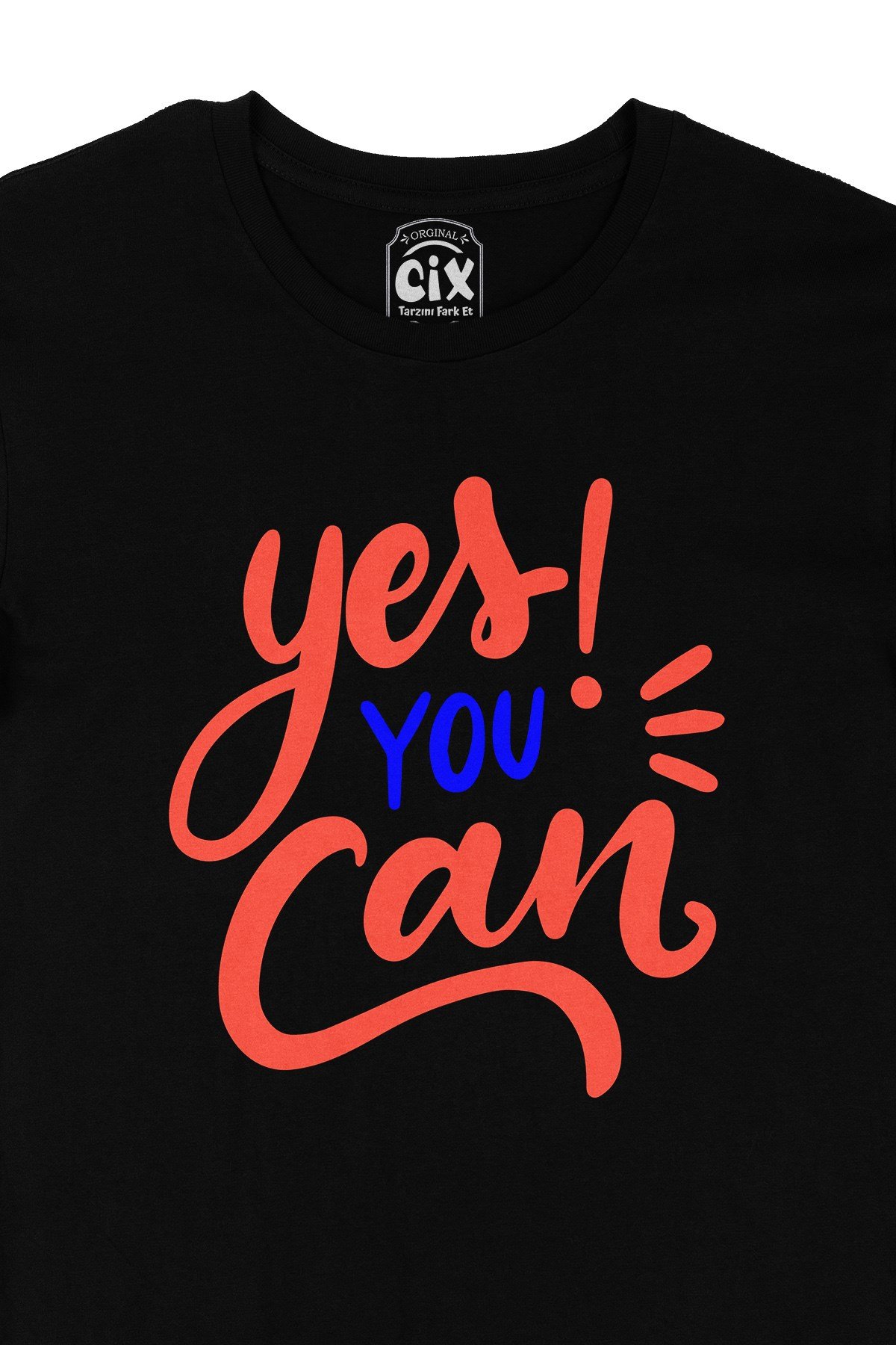 Yes You Can Siyah Tişört