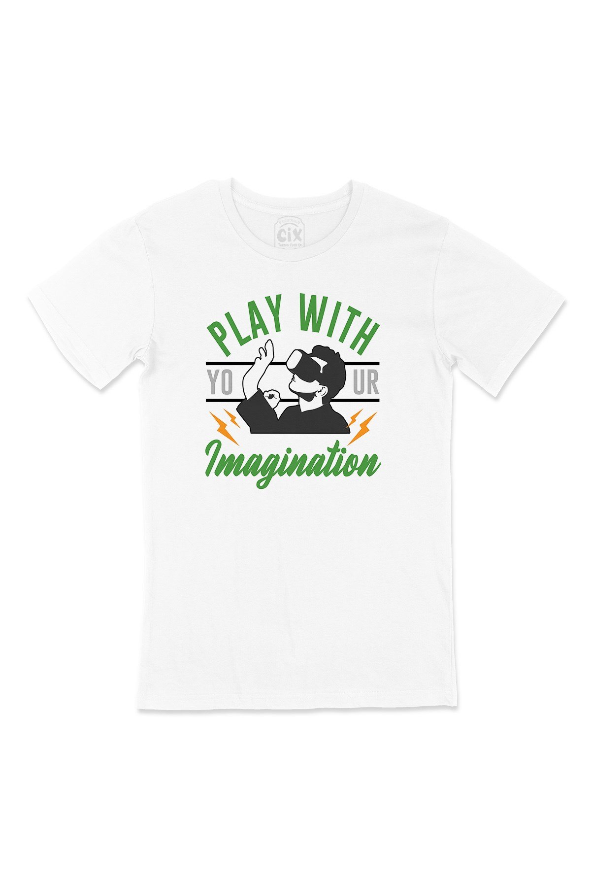 Yeşil Play Your Imagination Tişört