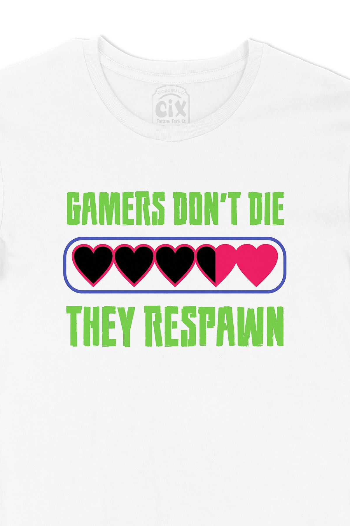 Yeşil They Respawn Tişört