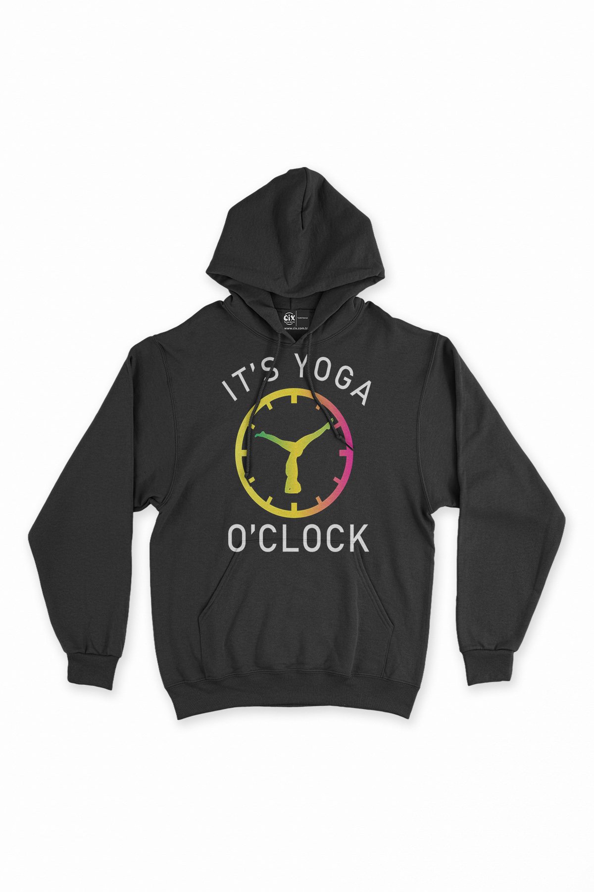 Yoga Zamanı Siyah Sweatshirt Hoodie