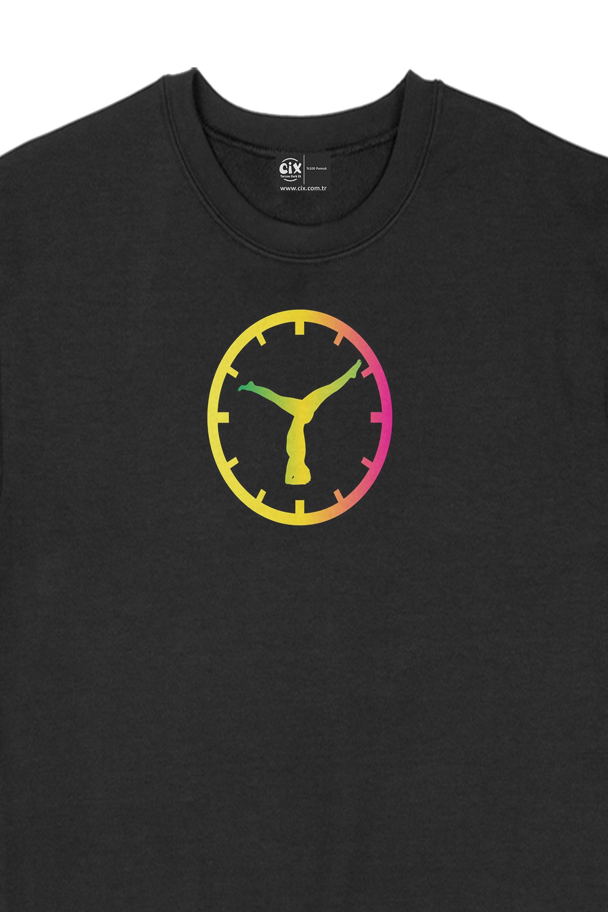 Yogo Saati Siyah Sweatshirt