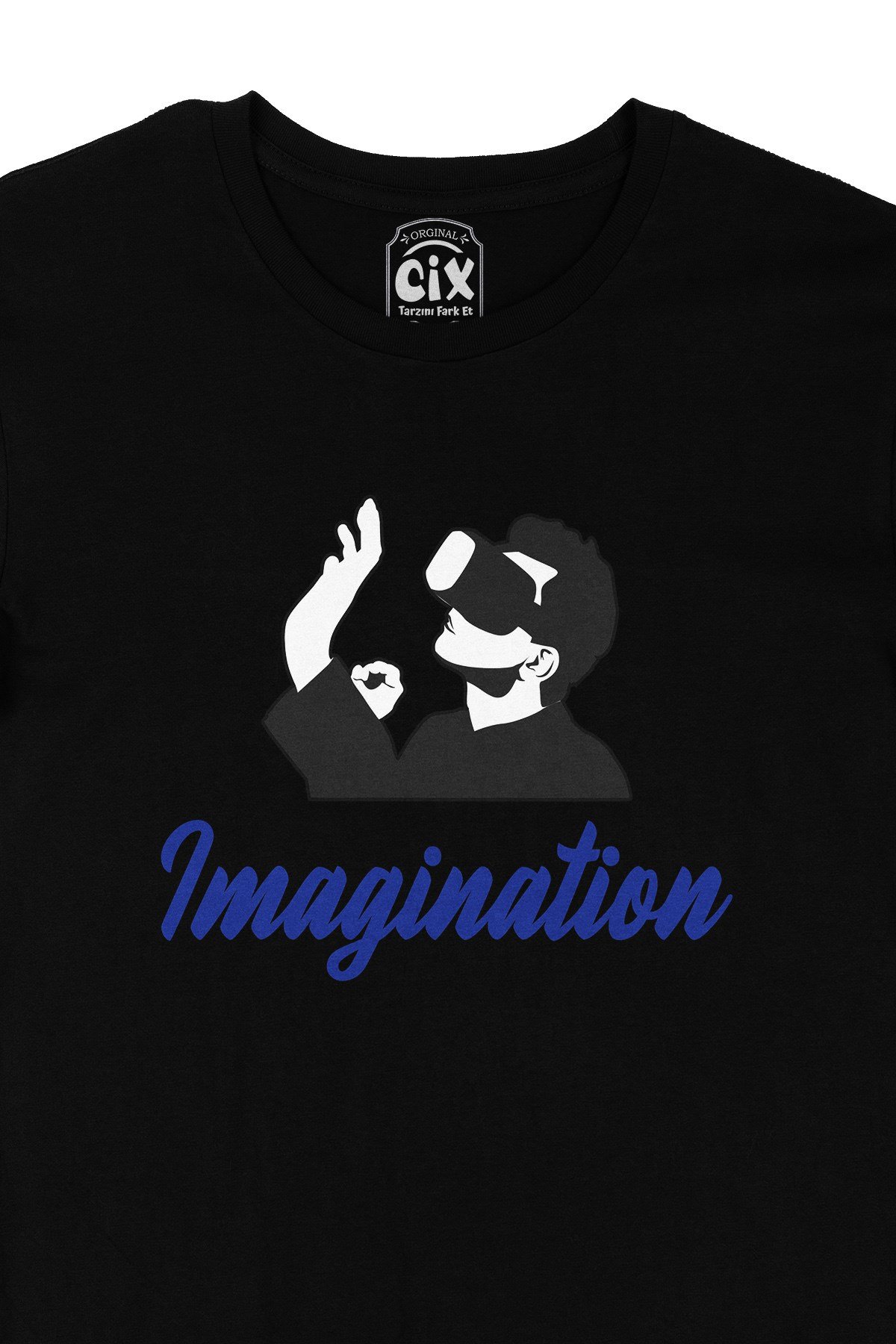 Your Imagination Siyah Tişört