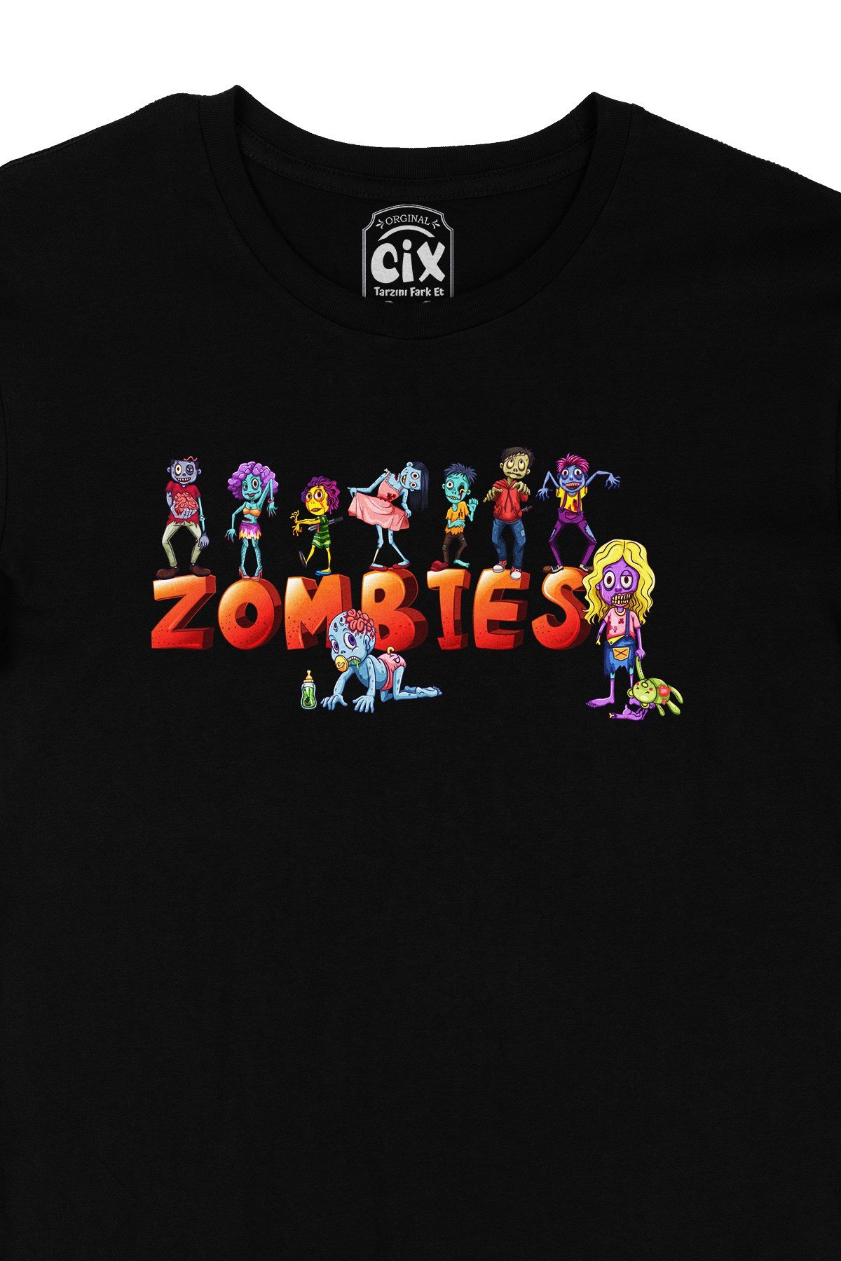 Zombies Siyah Tişört