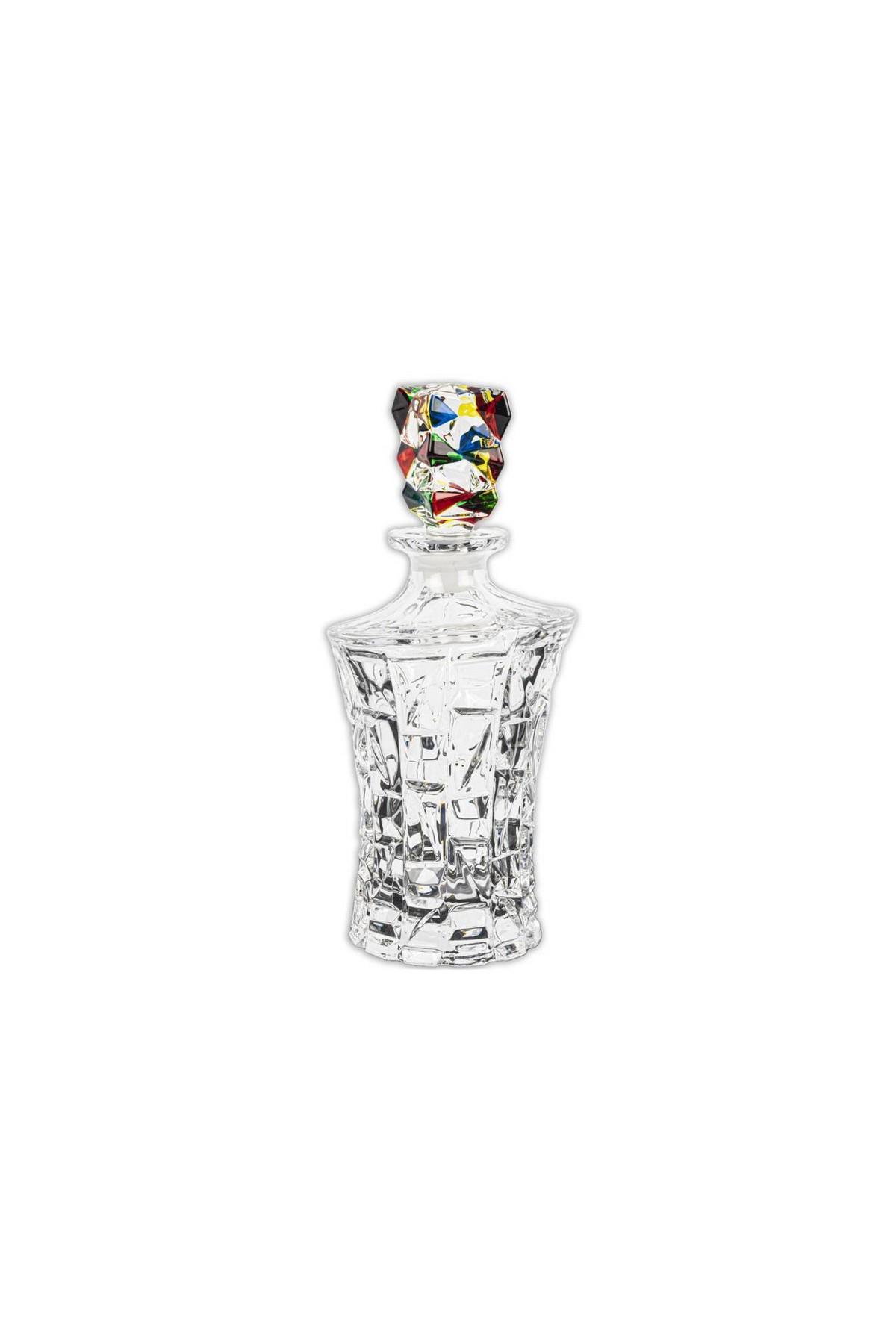 Clear Renkli Cam Şişe 28 cm 700 ml