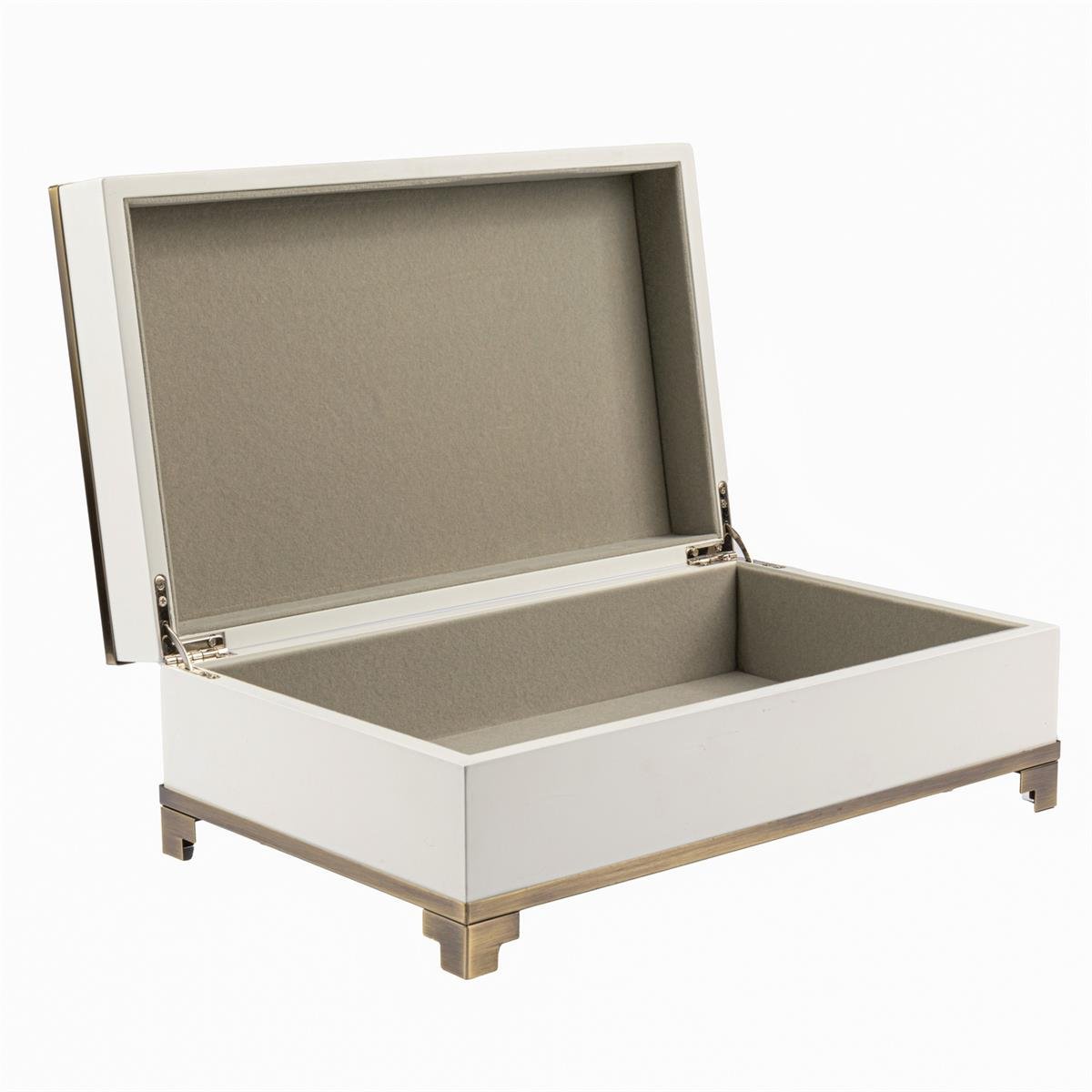 Dallı Desenli Cam Takı Kutusu Büyük