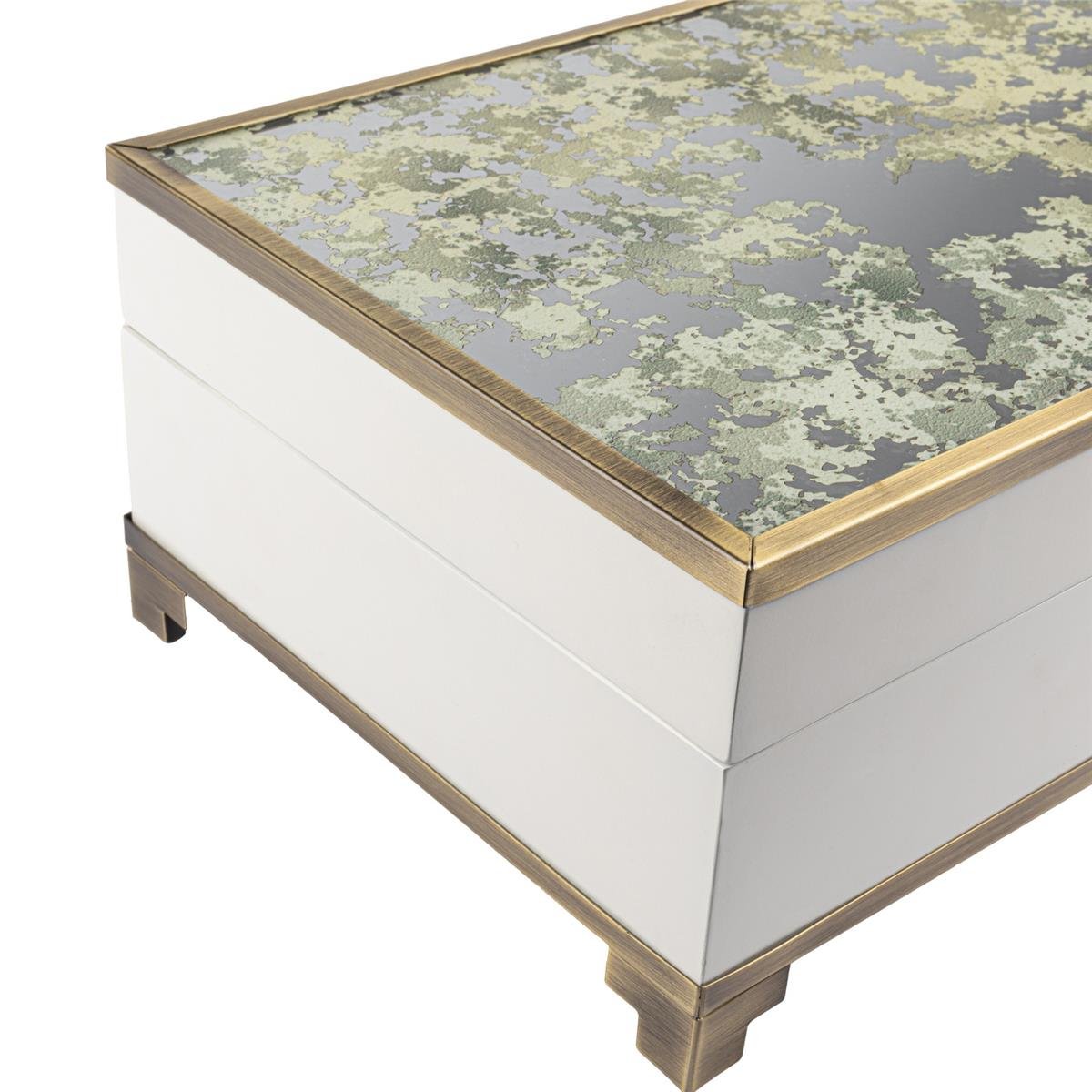 Dallı Desenli Cam Takı Kutusu Büyük