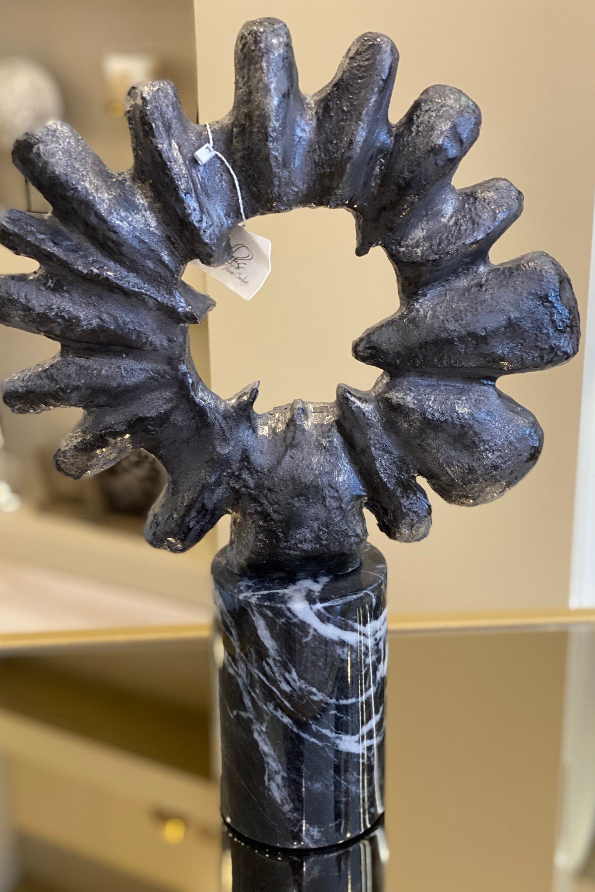 Mermer Küçük Simit Obje