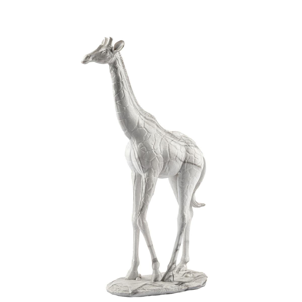 Mermerli Beyaz Zürafa Resin Obje 25*10*41 cm