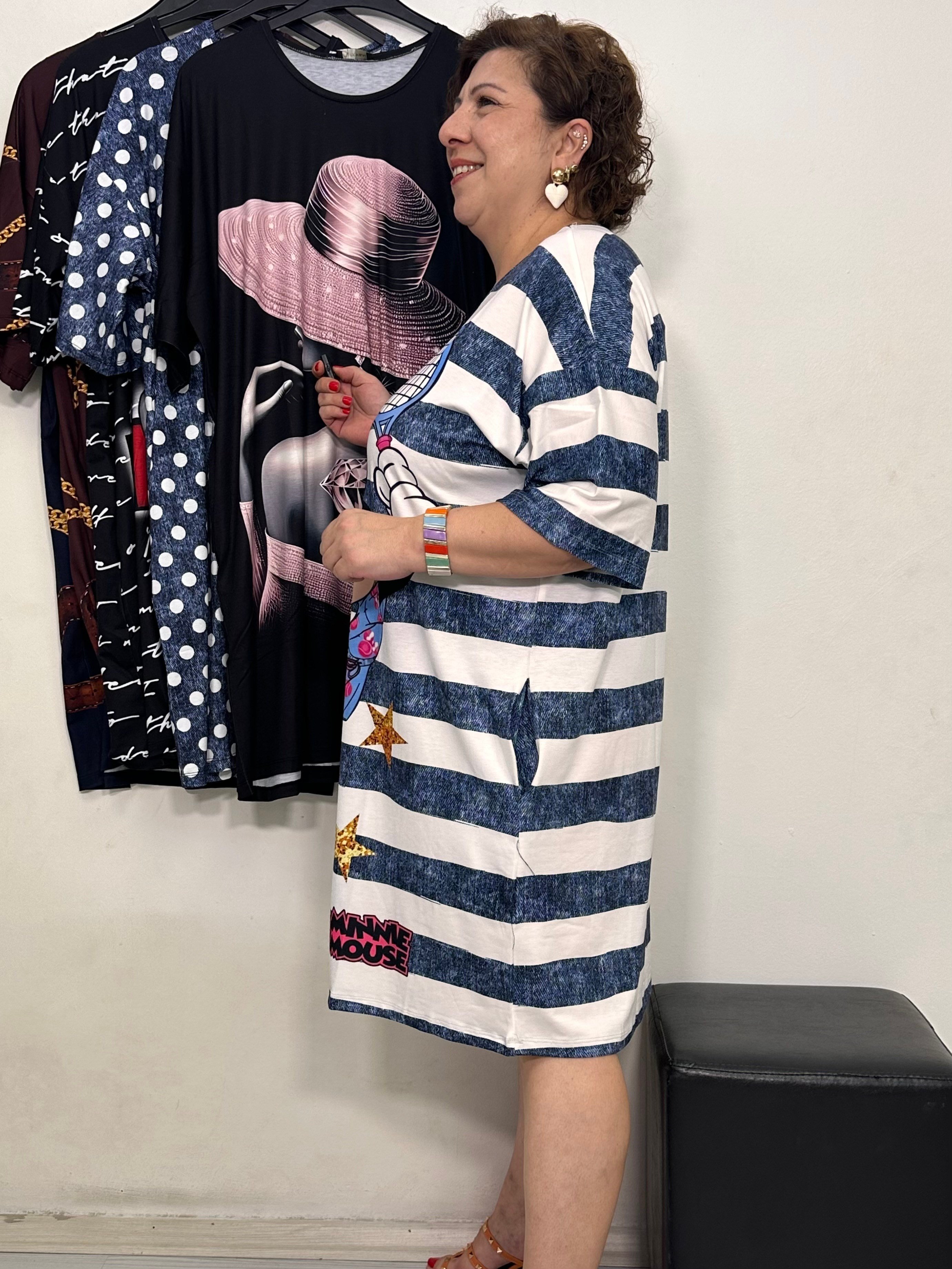 Capri Tunik & Elbise Minnie Desen