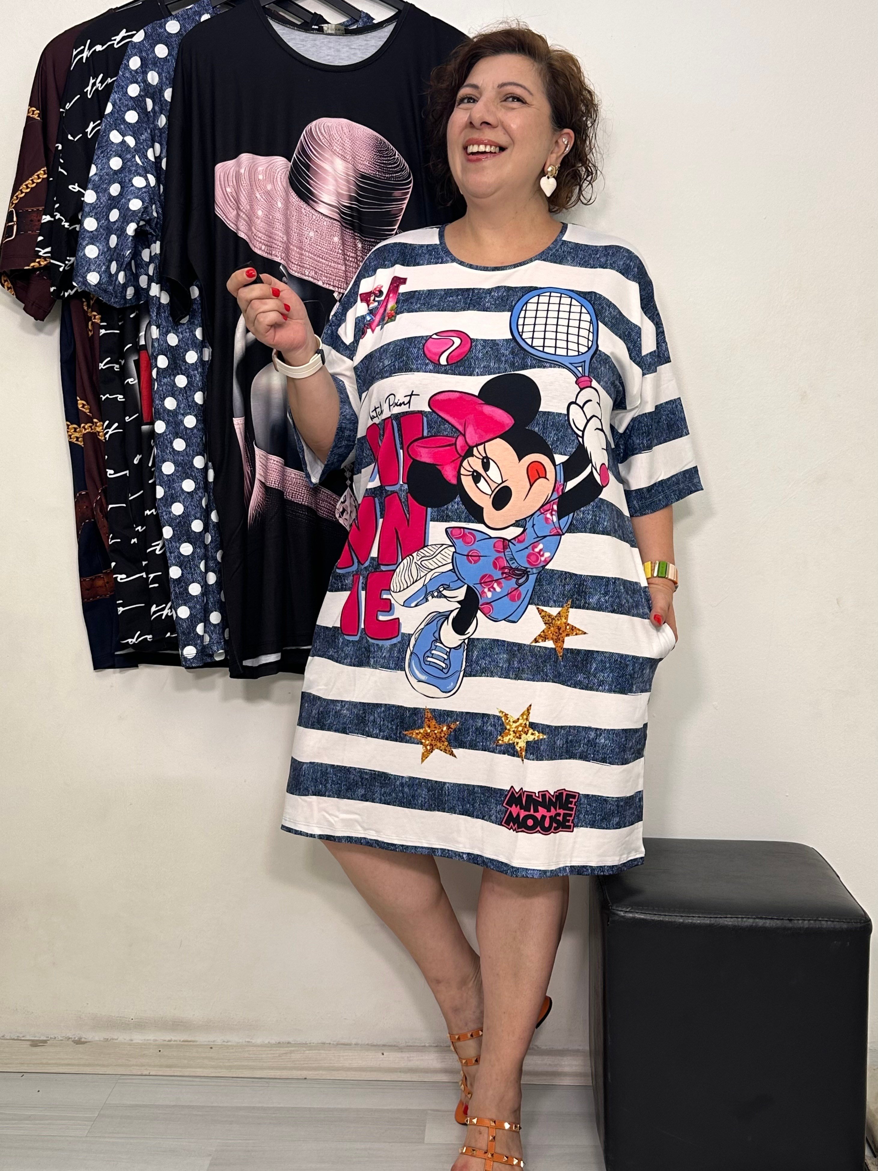 Capri Tunik & Elbise Minnie Desen