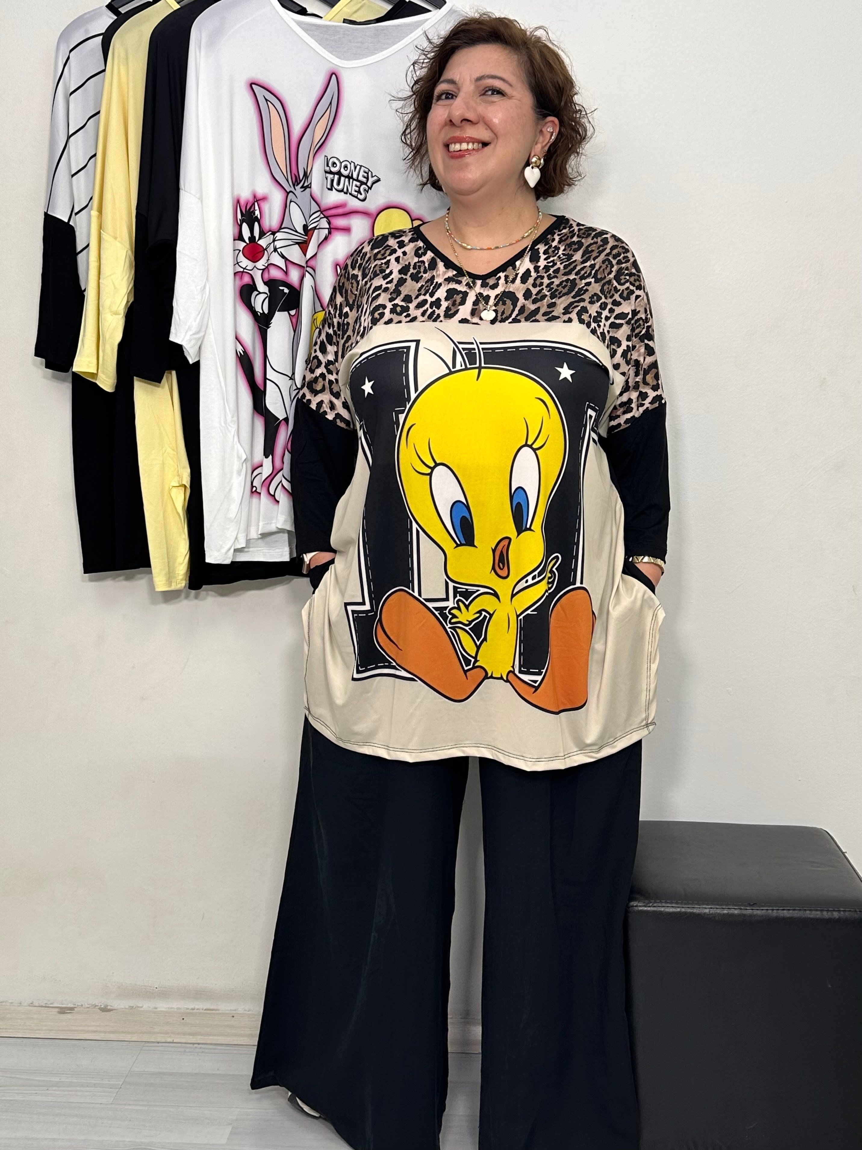 Cartoon Fakir Kol Tshirt Leo Tweety