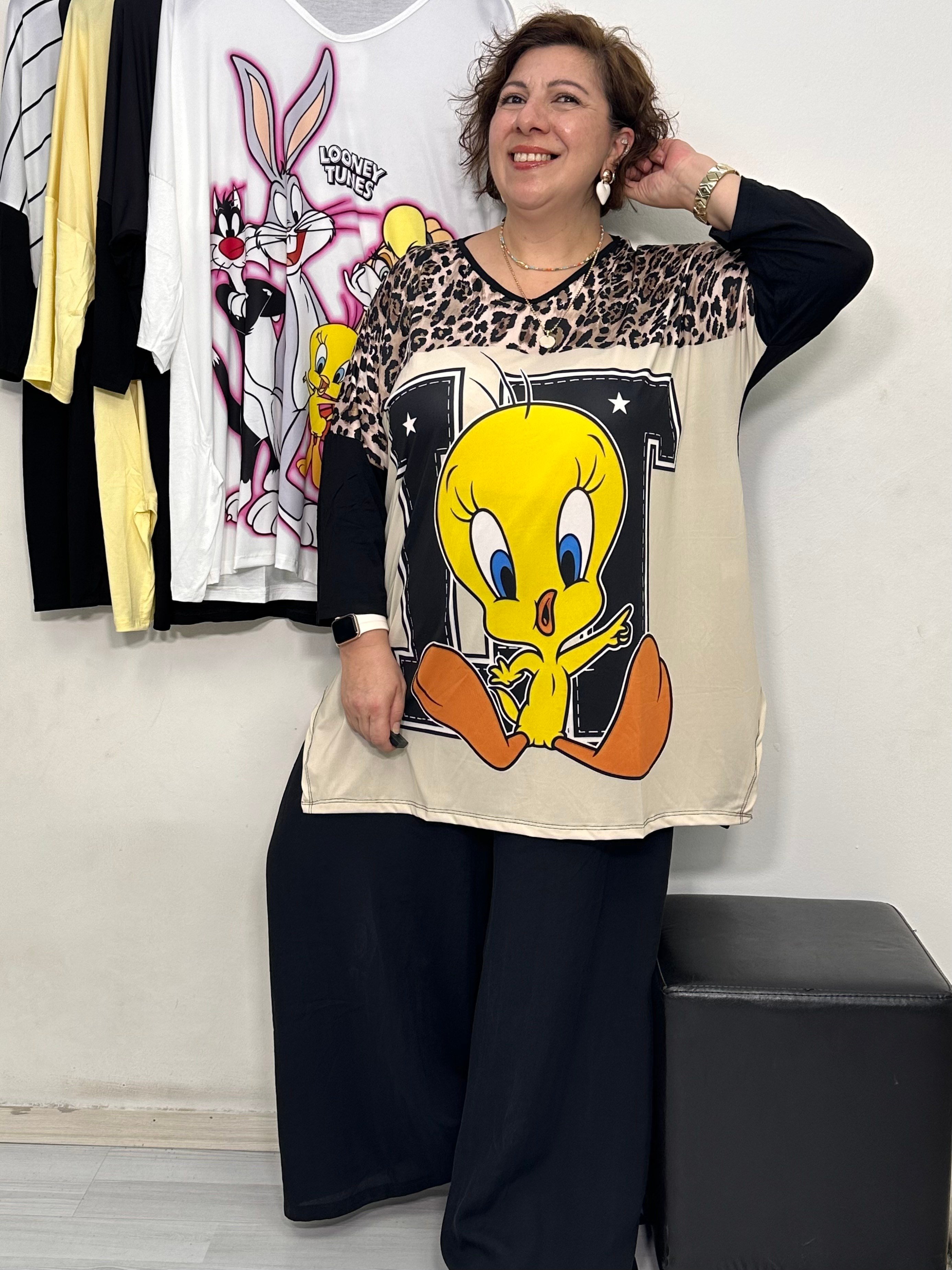 Cartoon Fakir Kol Tshirt Leo Tweety