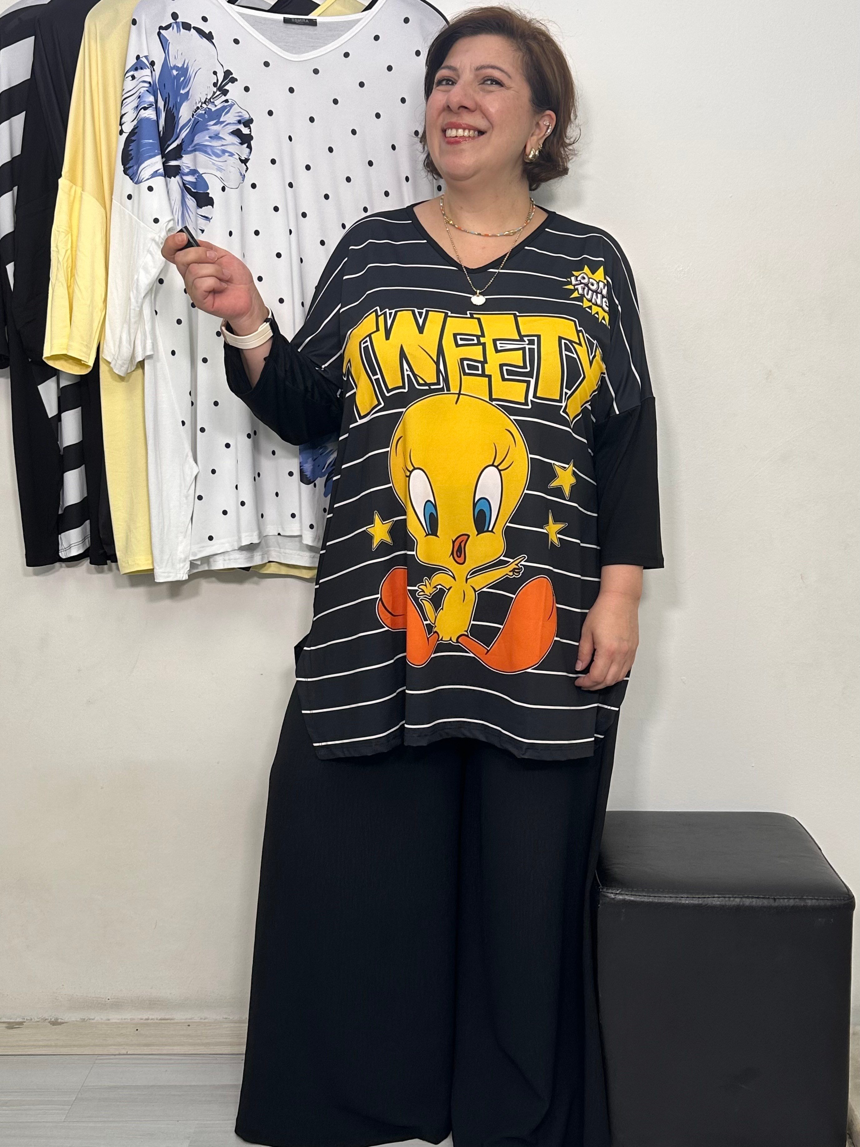Cartoon Fakir Kol Tshirt Tweety