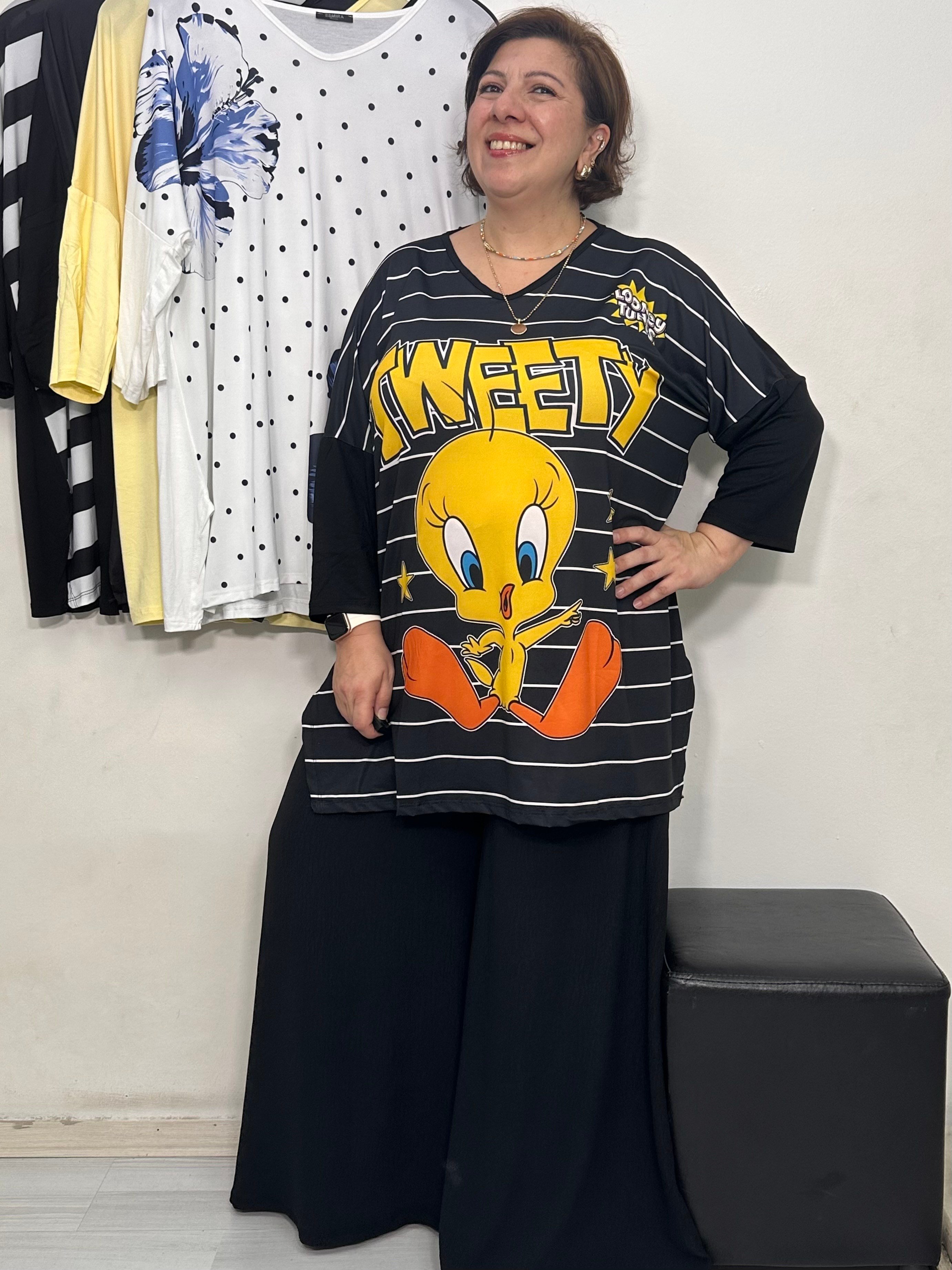 Cartoon Fakir Kol Tshirt Tweety