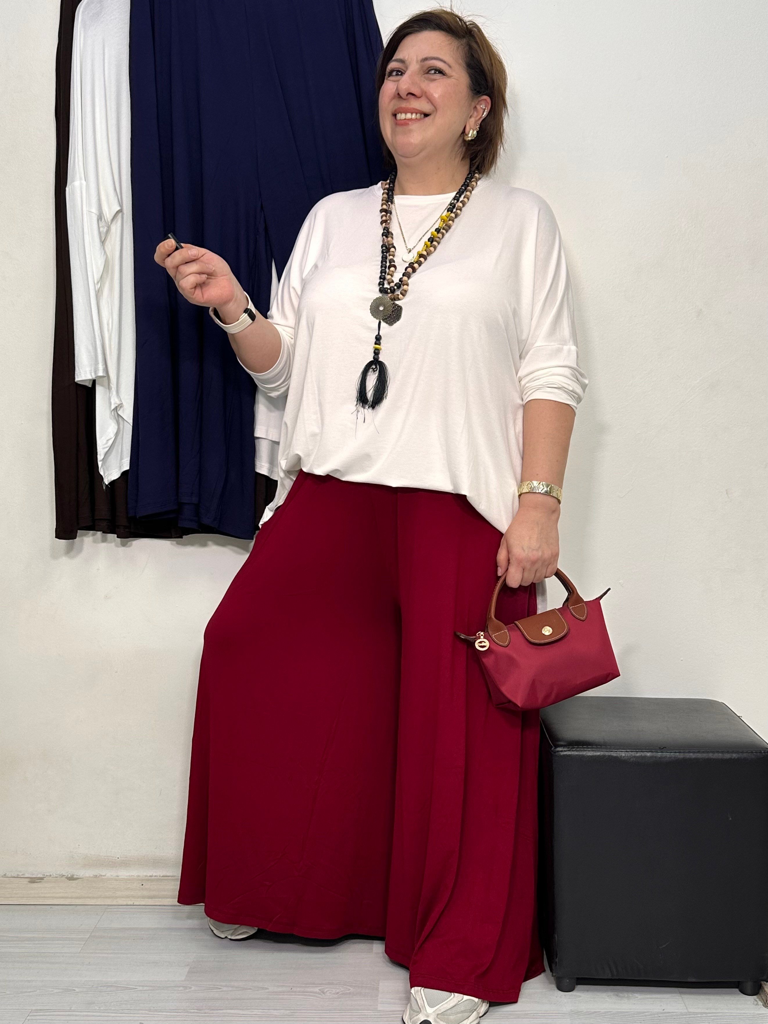 Feira Etek Pantolon Bordo