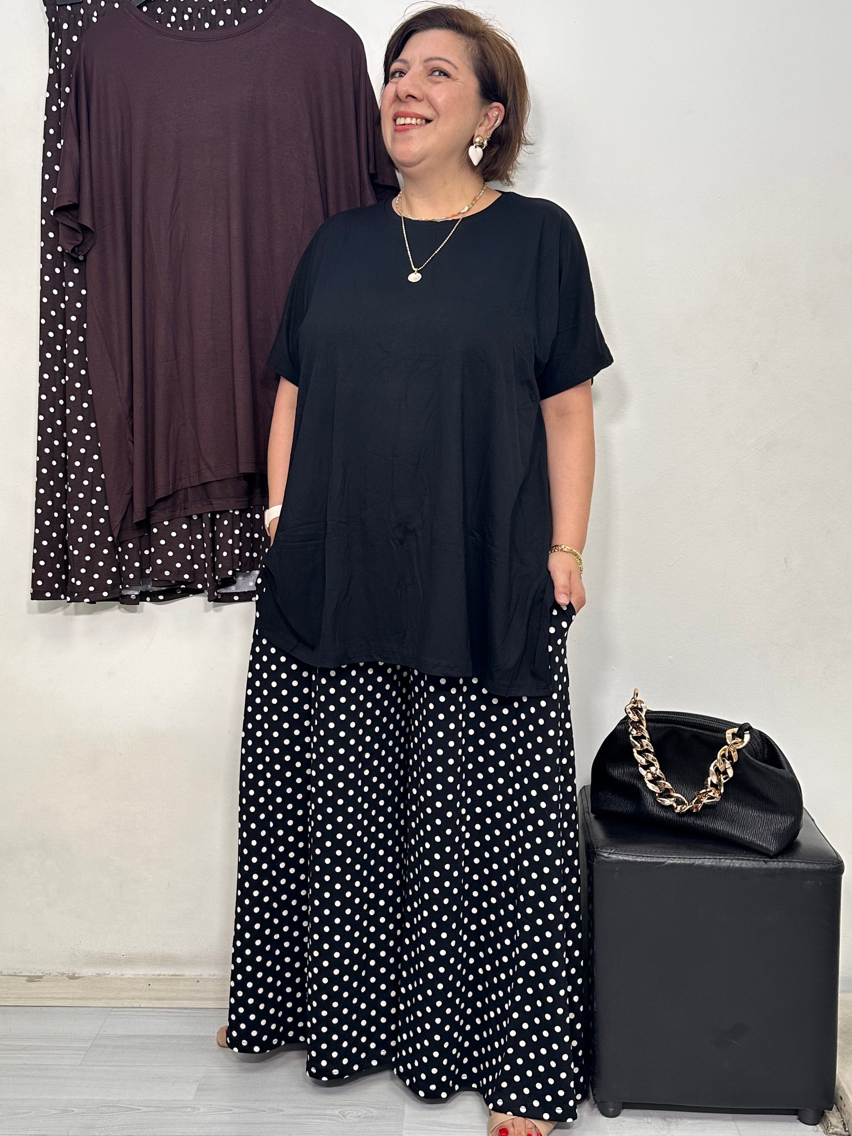 Feira Etek Pantolon Takım Siyah Puantiye