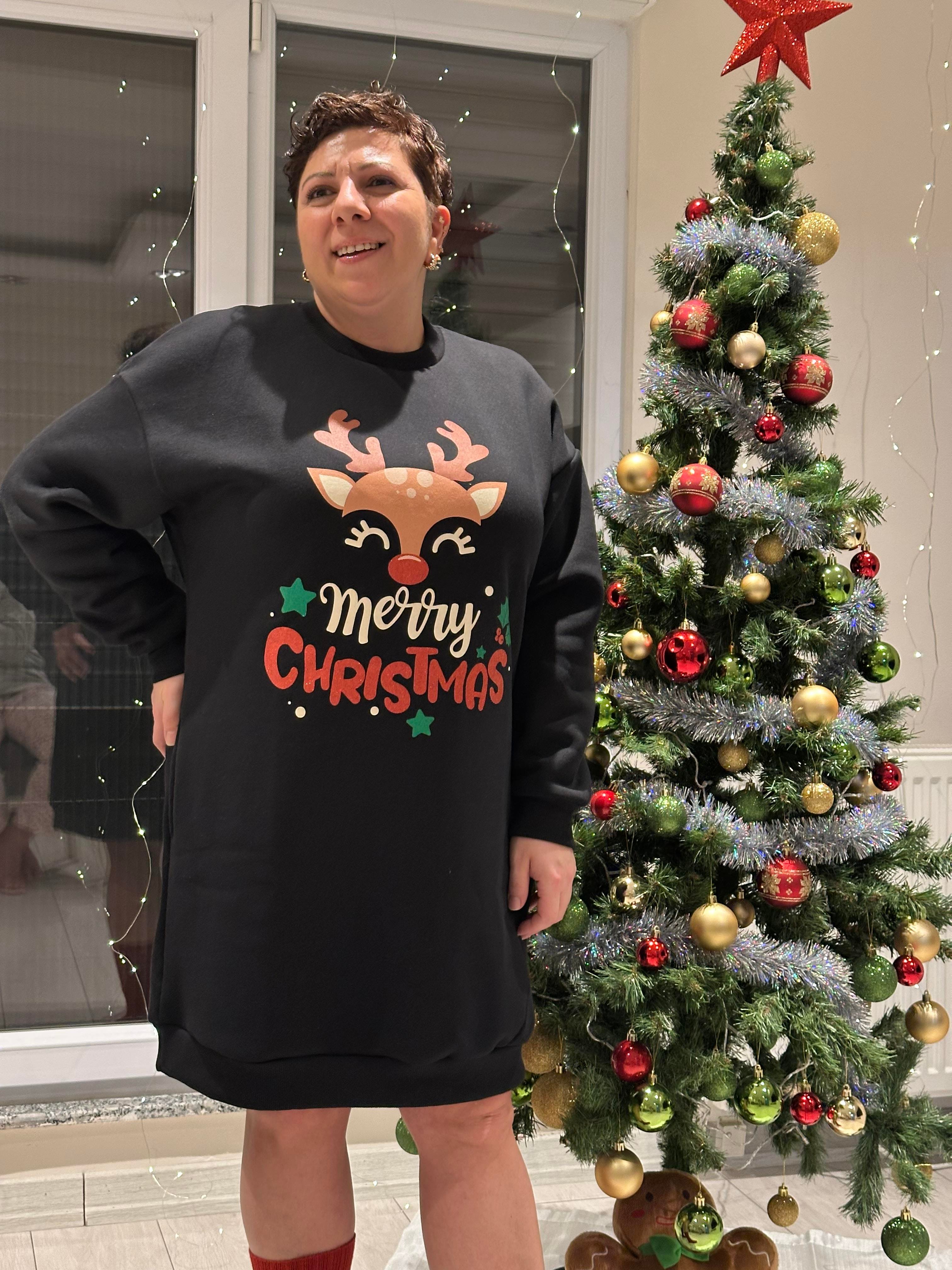 Merry Yılbaşı Temalı Sweatshirt & Elbise