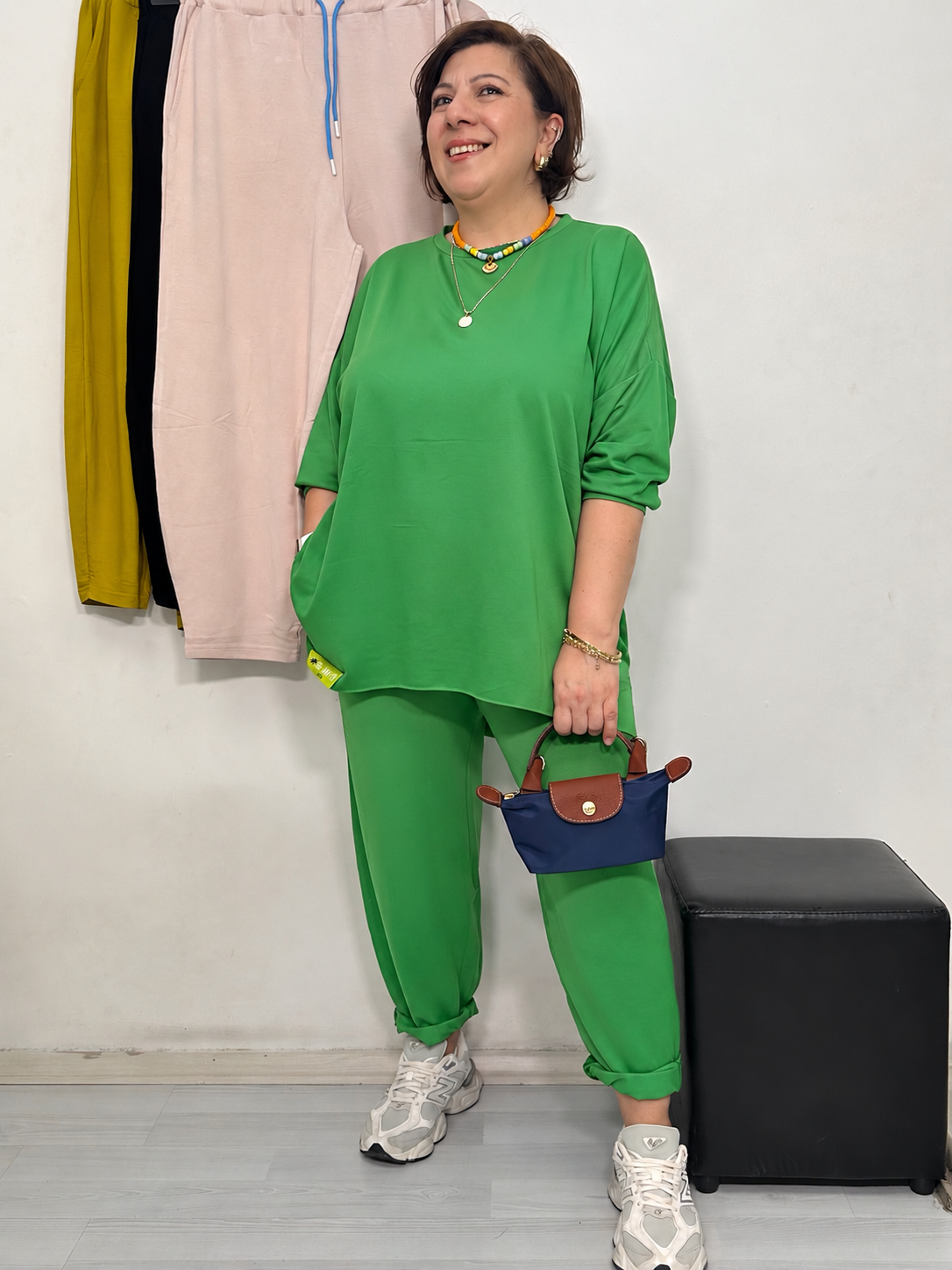 Retro Şalvar Takım Benetton Yeşil