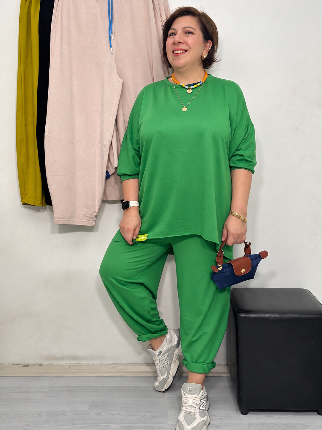 Retro Şalvar Takım Benetton Yeşil
