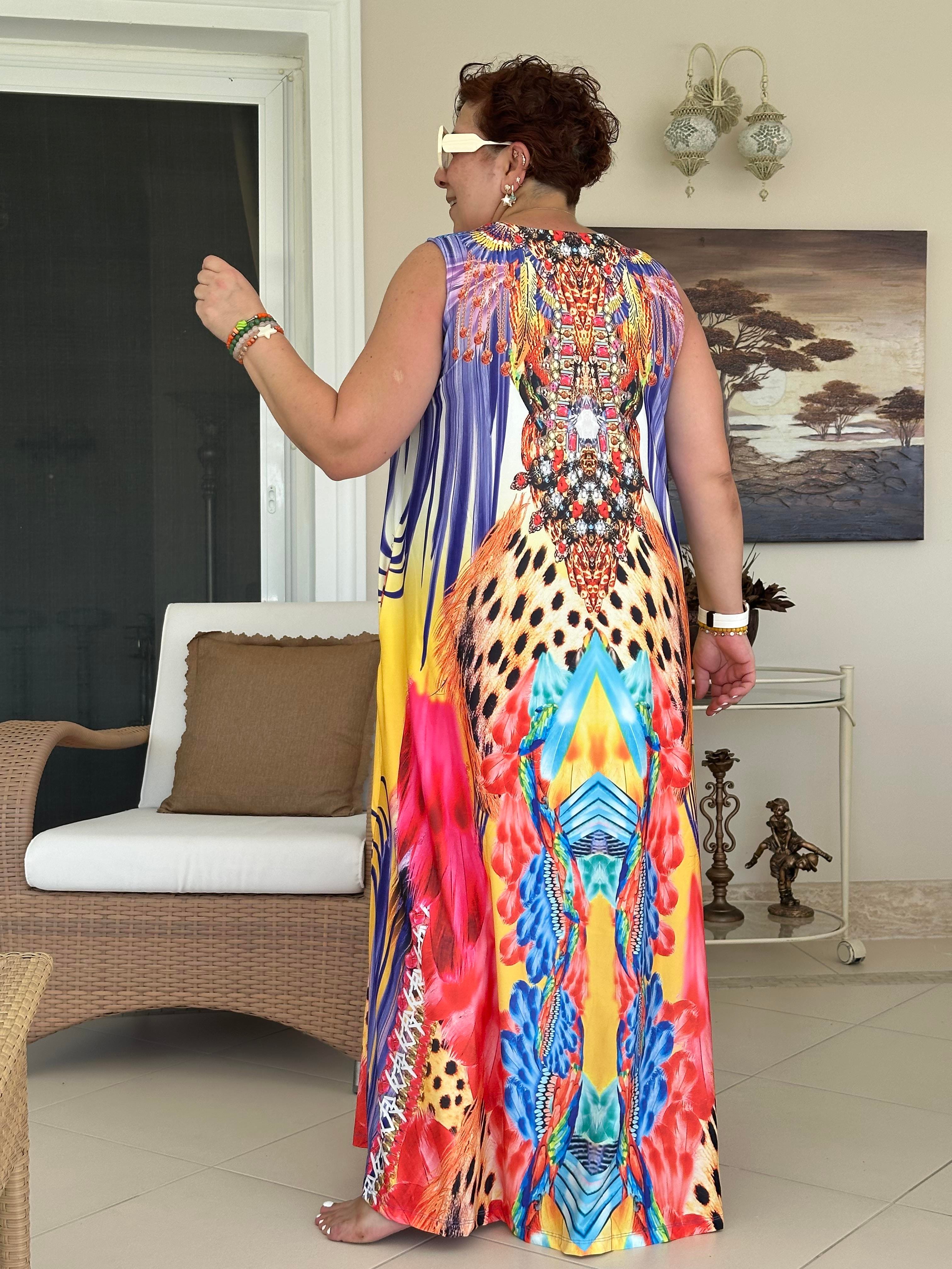 Riode Kolsuz Elbise Afro