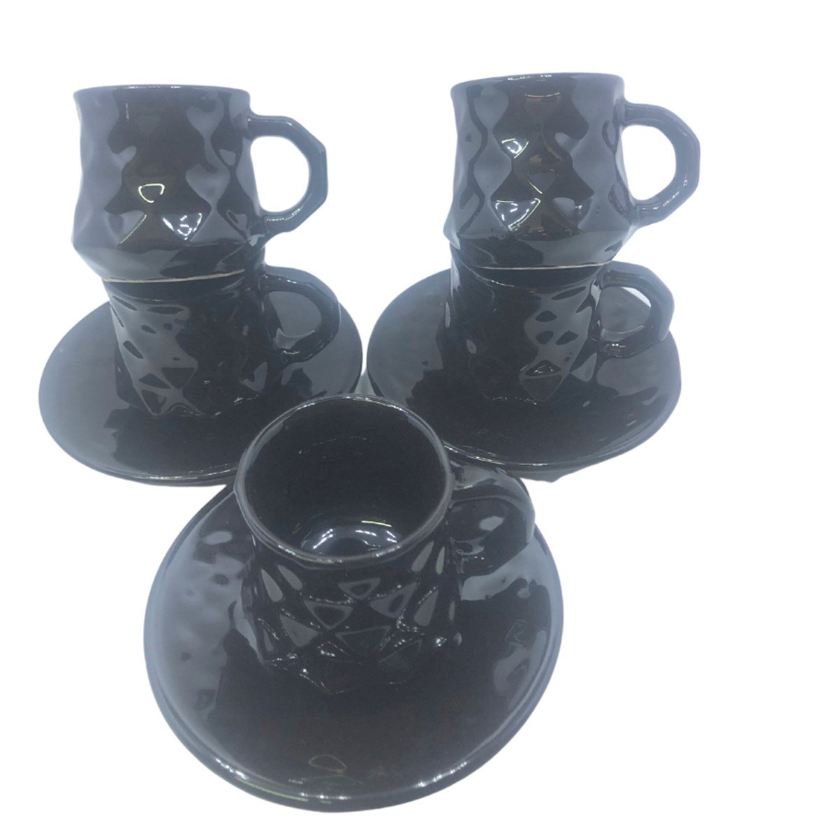 porselen,seramik fincan takimi6'li Seramik Fincan Takimi Kazan Model SiyahKütahyaseramik6'li Seramik Fincan Takimi Kazan Model Siyah