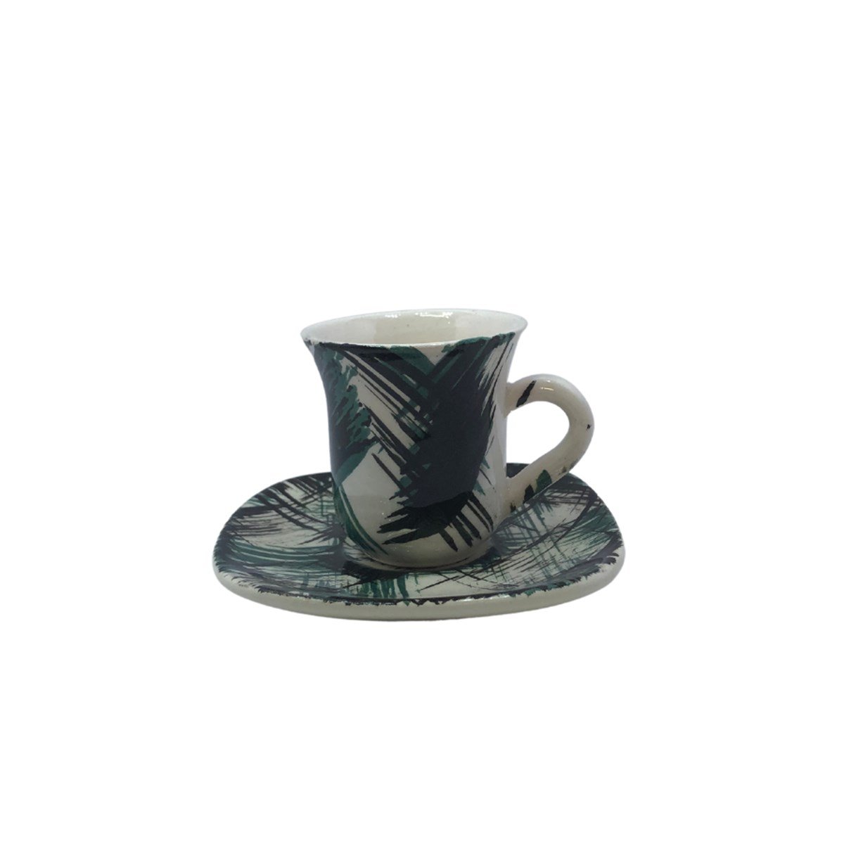 seramik,porselenfincan takimi6'li Seramik Fincan Takimi Yesil Fırca DesenliKütahyaseramik6'li Seramik Fincan Takimi Yesil Fırca Desenli