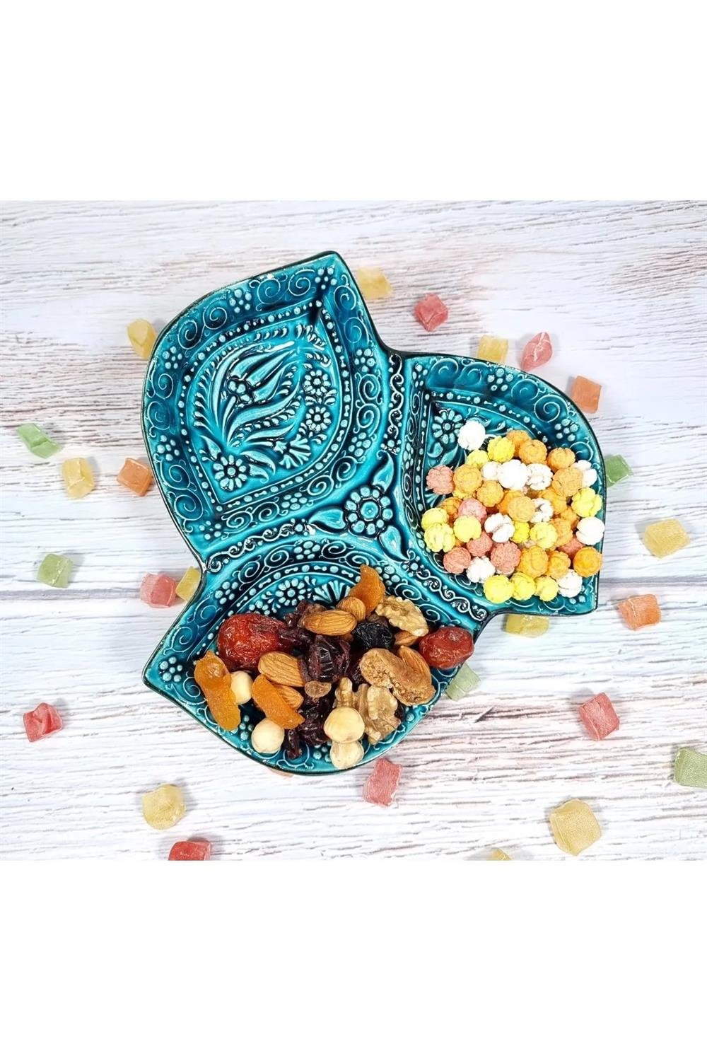 trenducuzlukÇini Yonca Çerezlik 3lü El Yapımı 20cm Kahvaltılık Sosluk Baharatlık (Yeşil)KütahyaseramikÇini Yonca Çerezlik 3lü El Yapımı 20cm Kahvaltılık Sosluk Baharatlık (Yeşil)