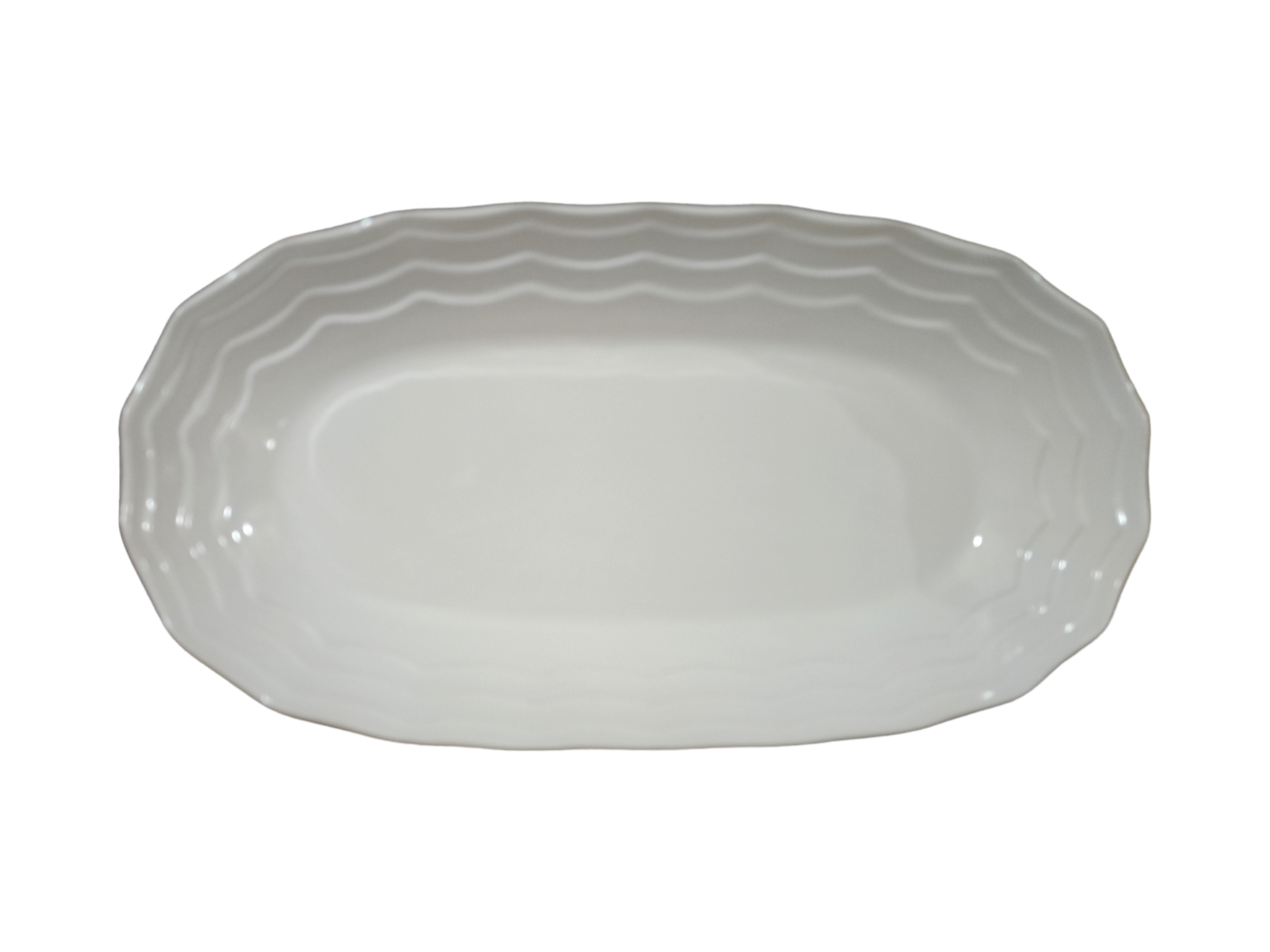 TrenducuzlukKayık Tabak 29 cm Desenli BeyazKütahyaseramikKayık Tabak 29 cm Desenli Beyaz