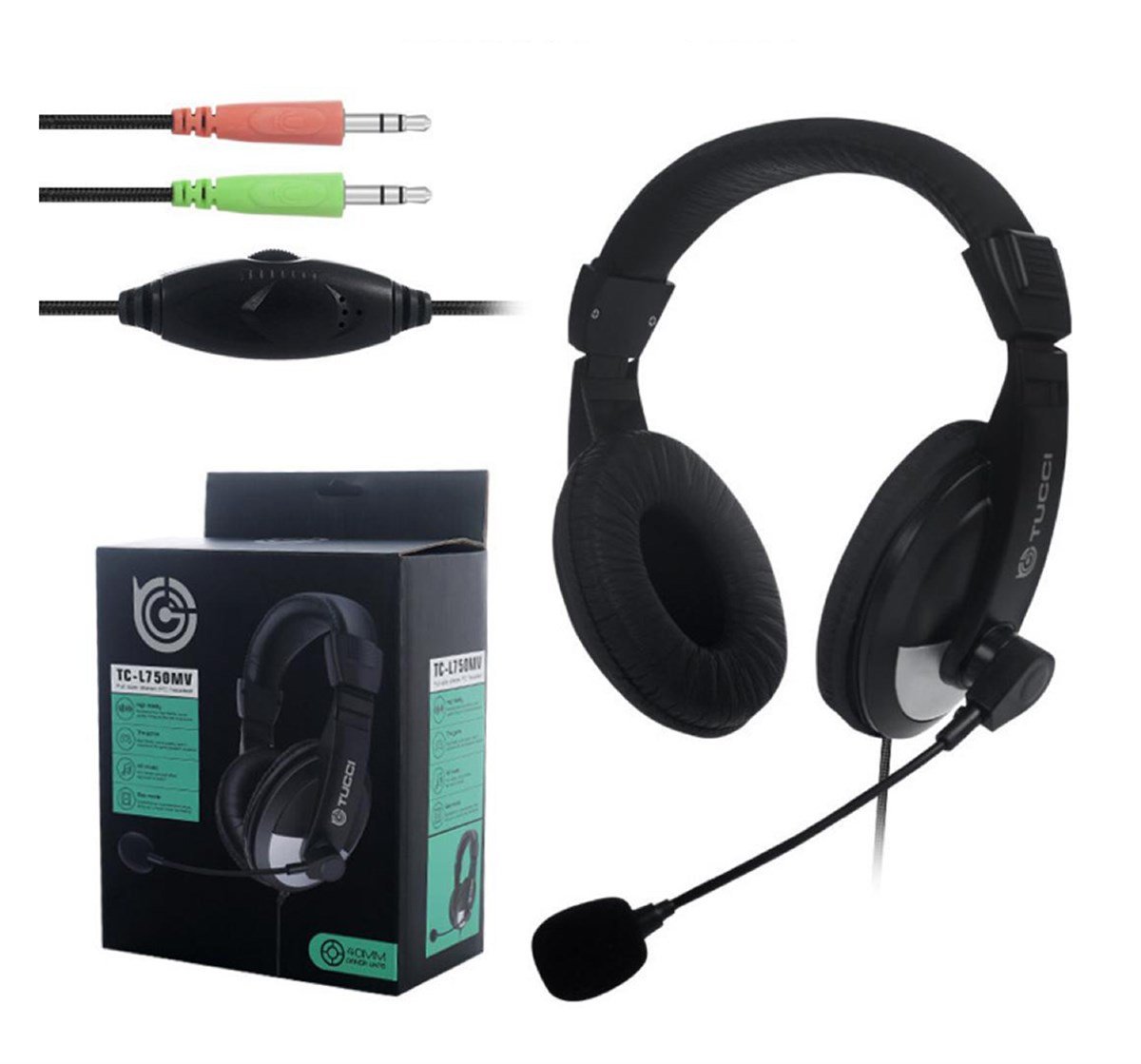 Tucci TC-L750MV Mikrofonlu Kulak Üstü Kulaklık