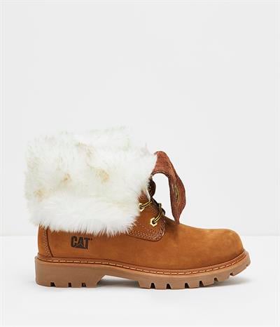 Caterpillar UTAH FUR Kadın Sarı Nubuk Bot