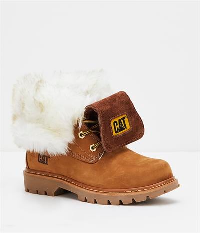 Caterpillar UTAH FUR Kadın Sarı Nubuk Bot