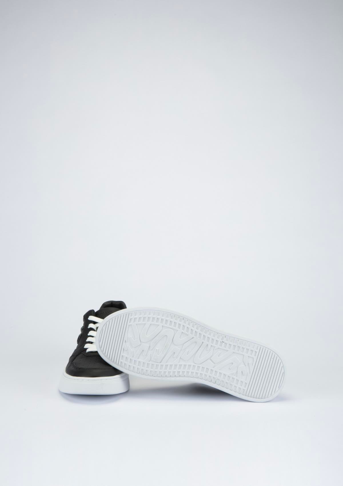 Guardini New Era 0402 Low M Erkek Siyah Deri Sneaker