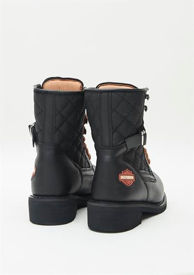 Harley-Davidson NEW WORKER Kadın Siyah Deri Bot