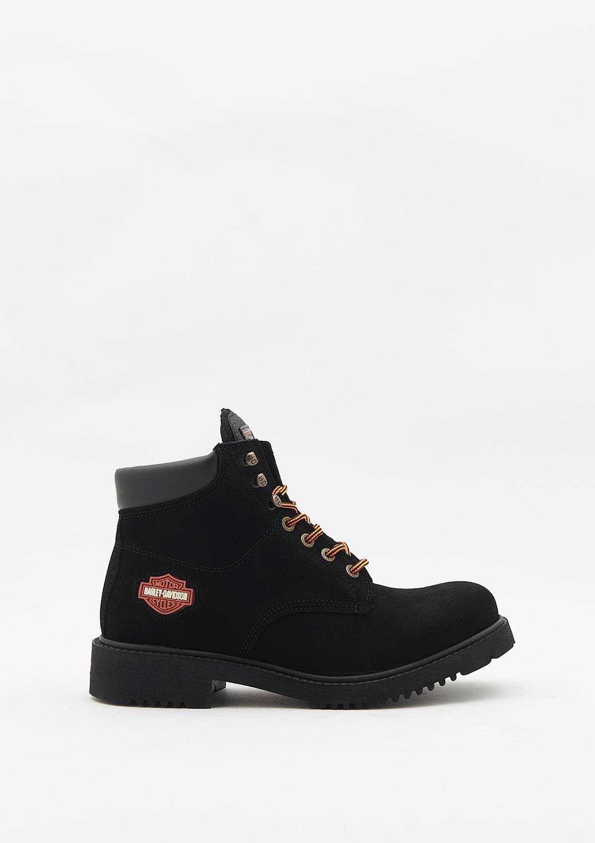 Uygun fiyatlı Erkek modeli Harley-Davidson 556 MID Erkek Siyah Süet Bot