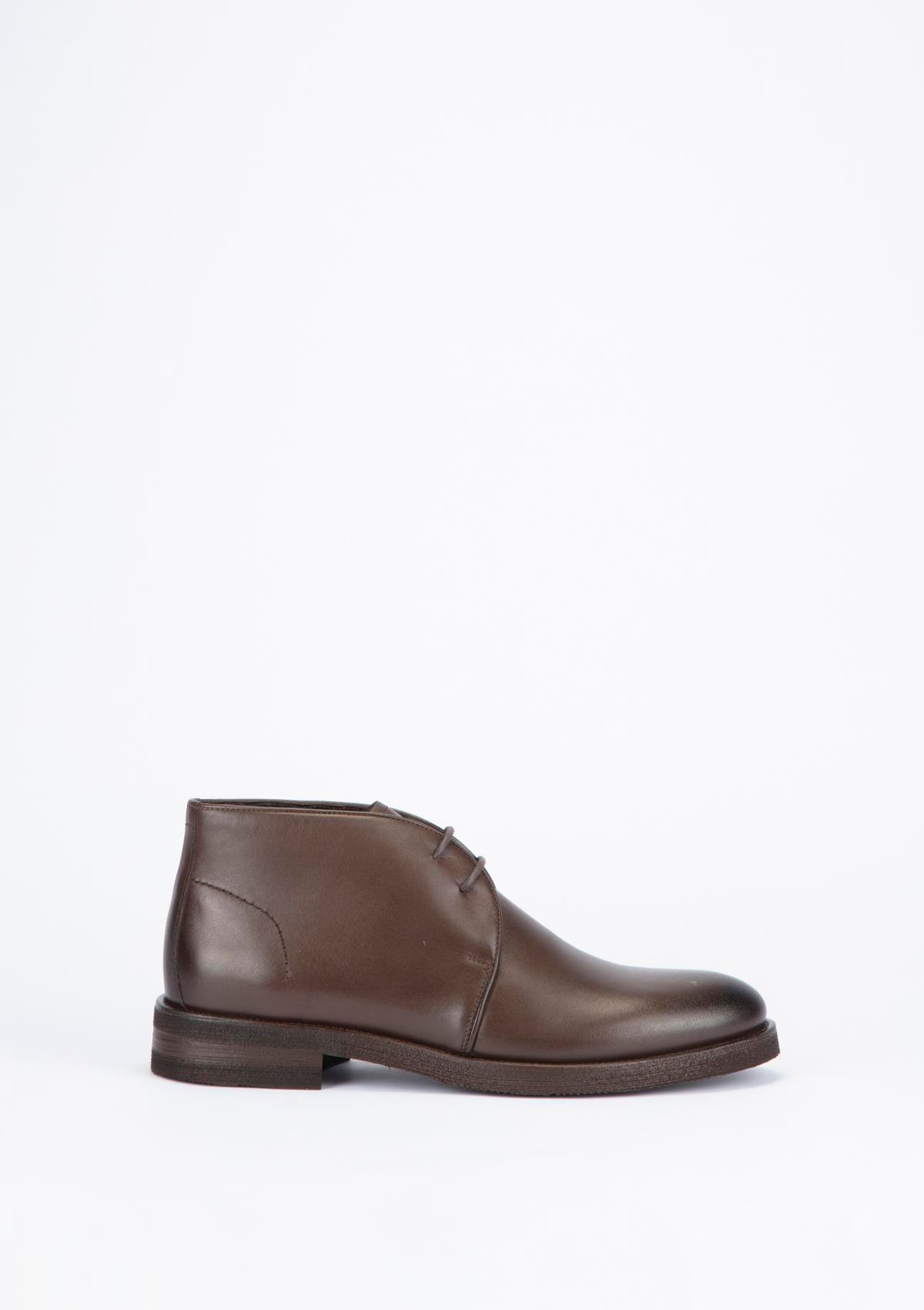 Uygun fiyatlı Erkek modeli Yeşil Kundura K17 5179  Erkek Kahverengi Deri Bot