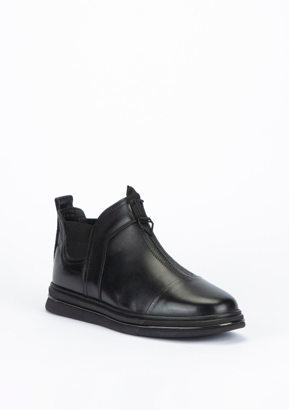 Uygun fiyatlı Erkek modeli Yeşil Kundura O12 20015 Erkek Siyah Deri Bot