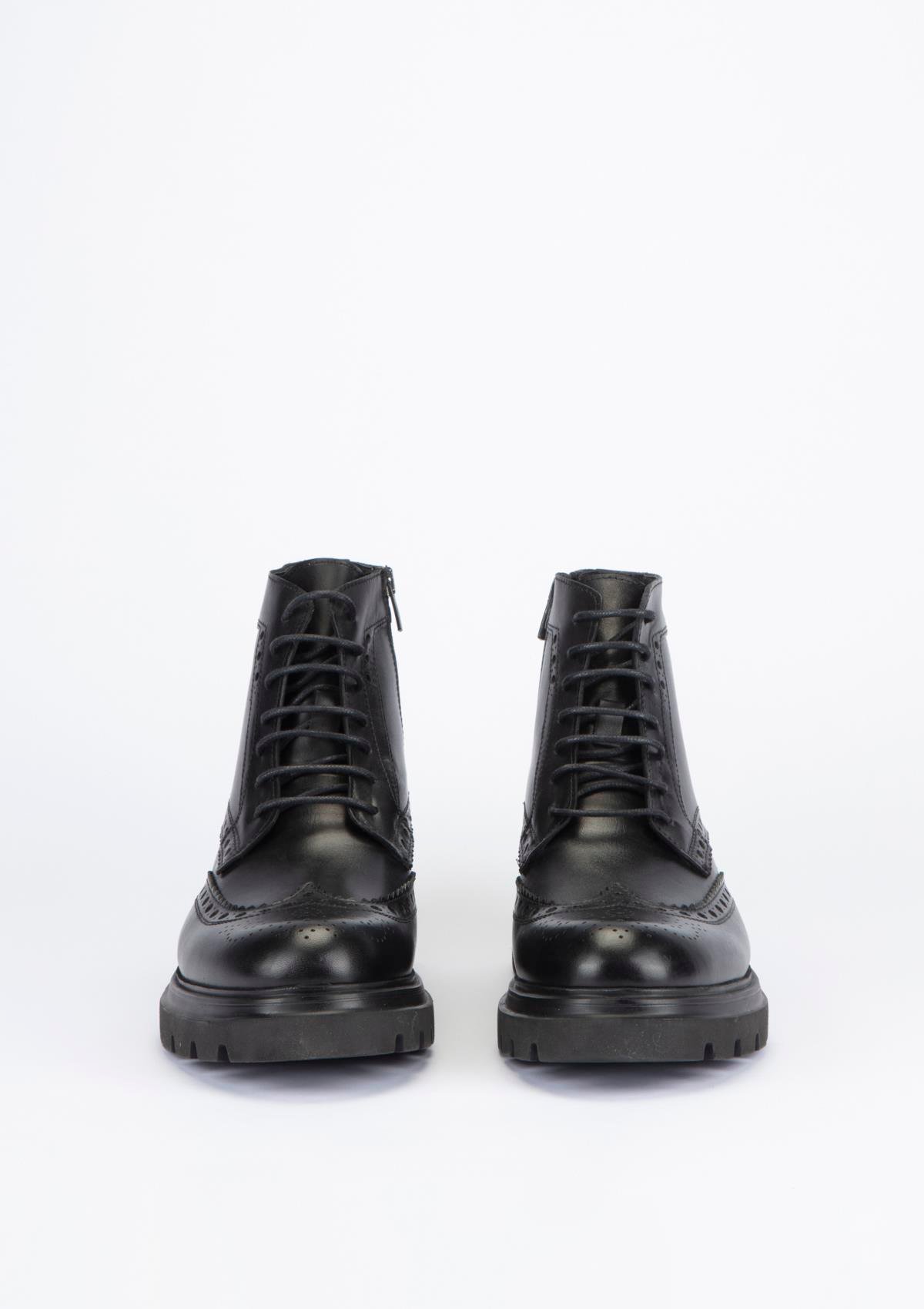 Uygun fiyatlı Erkek modeli Yeşil Kundura K17 5149  Erkek Siyah Deri Bot