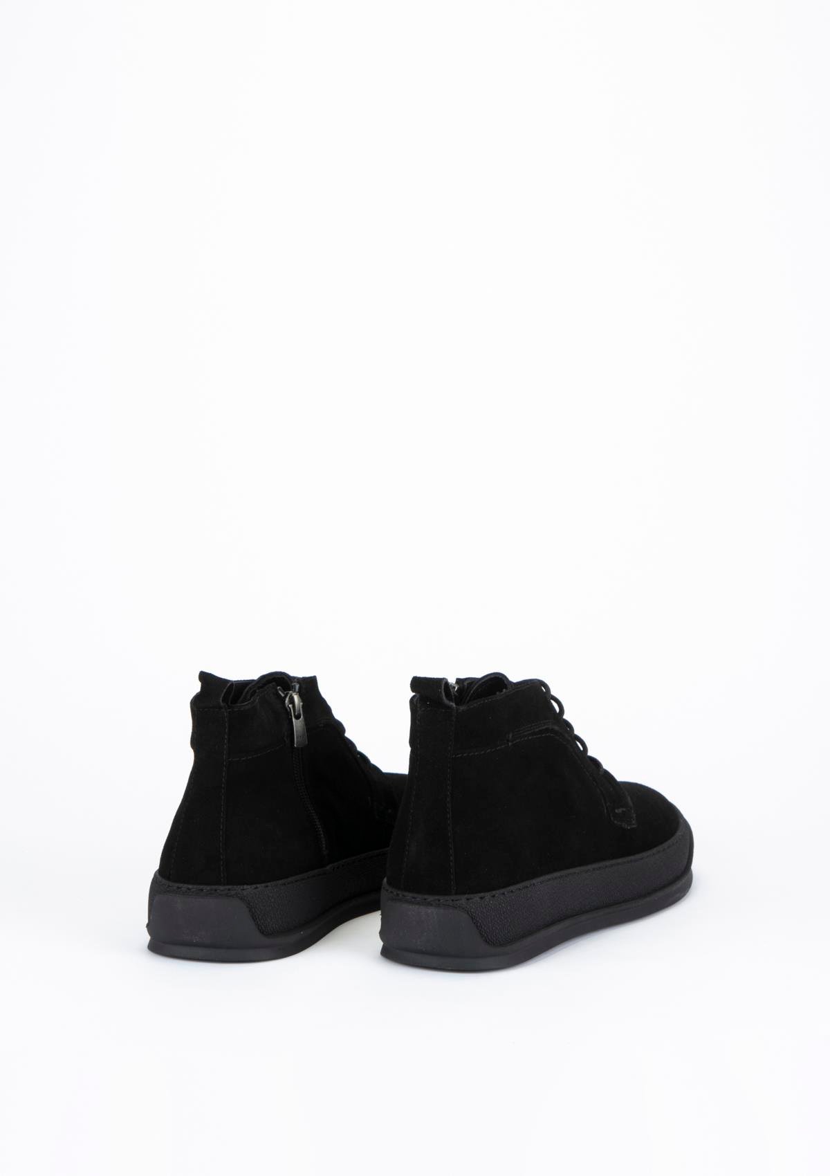 Uygun fiyatlı Erkek modeli Yeşil Kundura O14 092 K24 Erkek Siyah Süet Bot