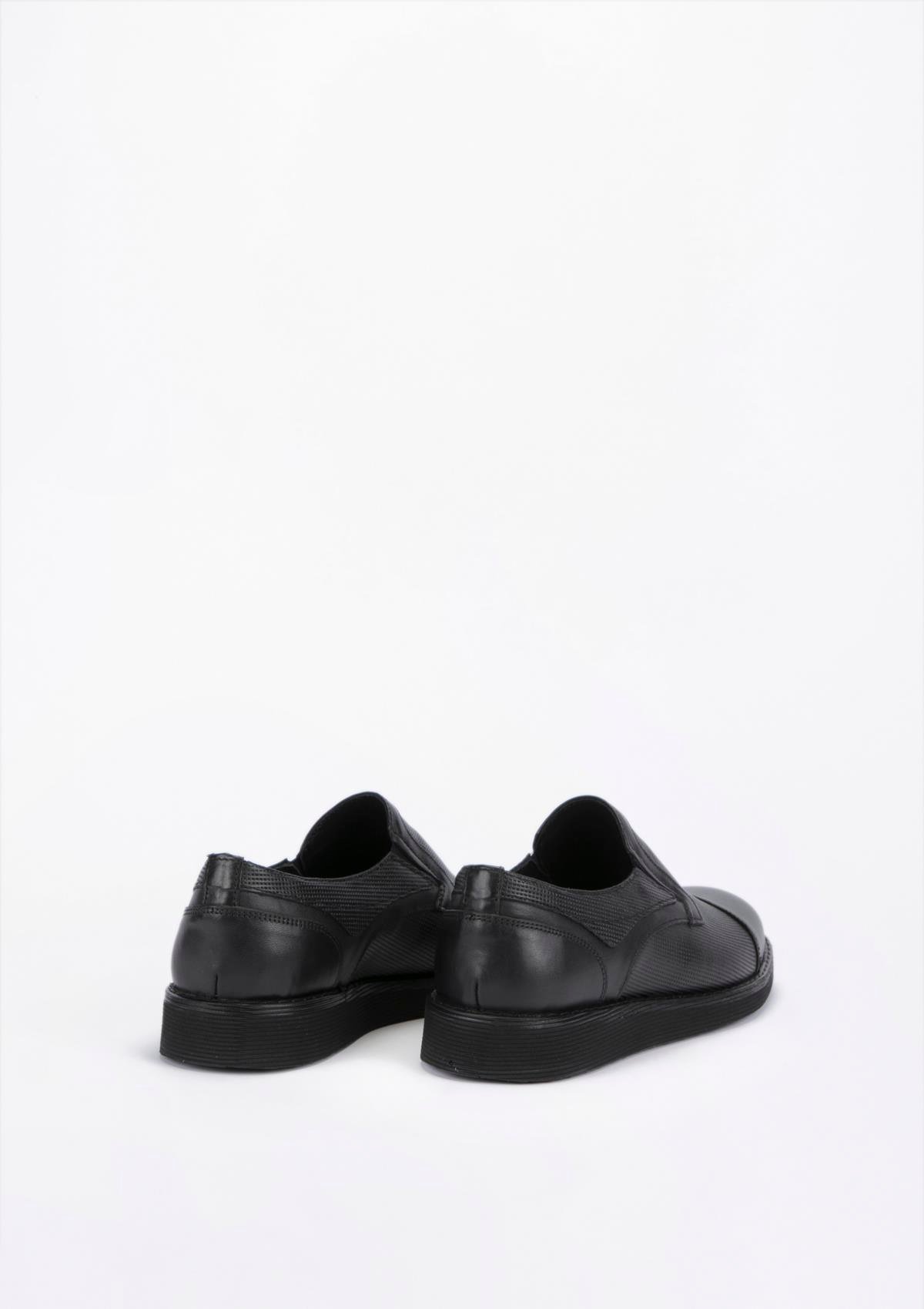 Uygun fiyatlı Erkek modeli Yeşil Kundura O18 R620-1 Erkek Siyah Deri Ayakkabı