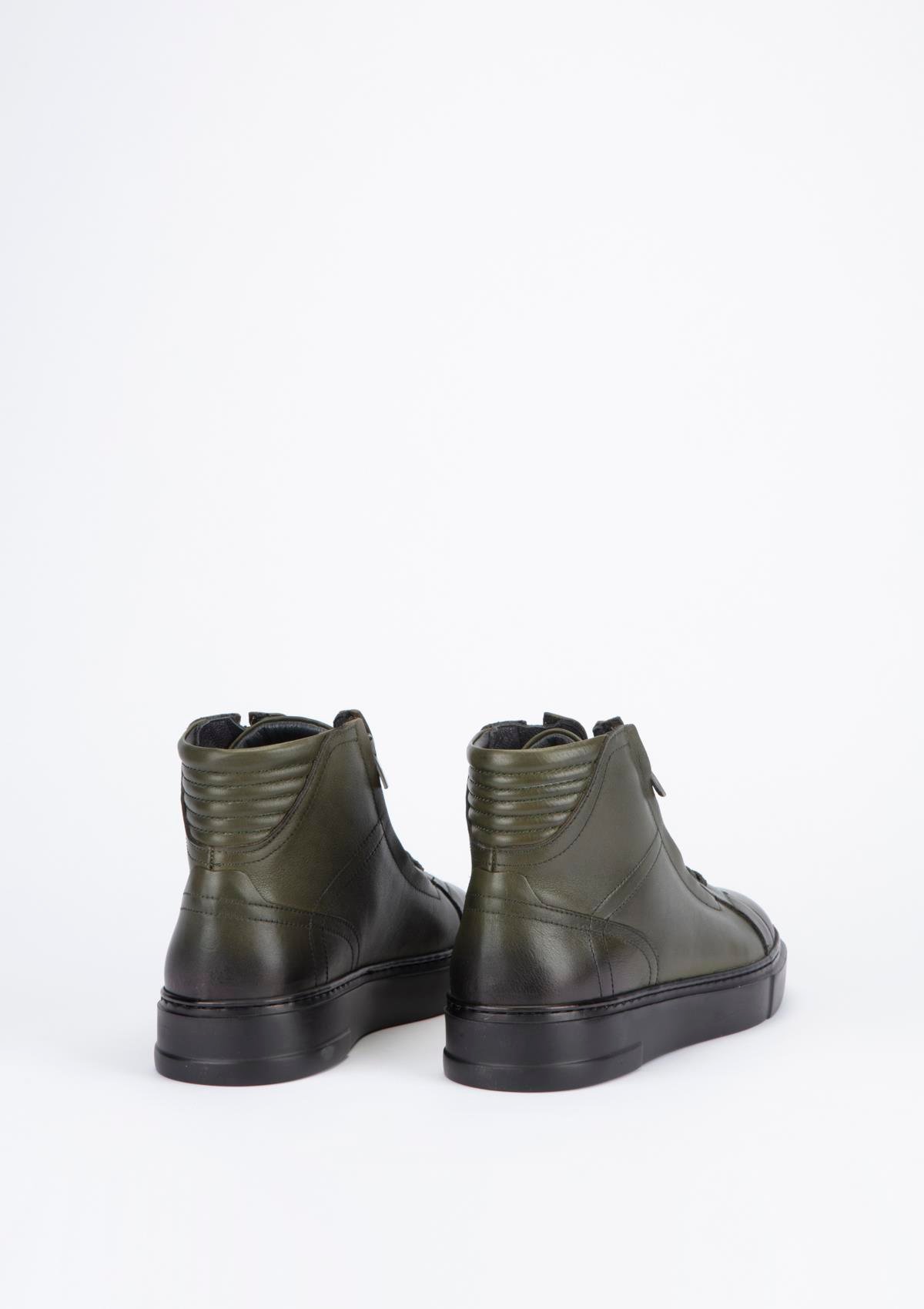 Uygun fiyatlı Erkek modeli Yeşil Kundura K17 5077  Erkek Yeşil Deri Bot