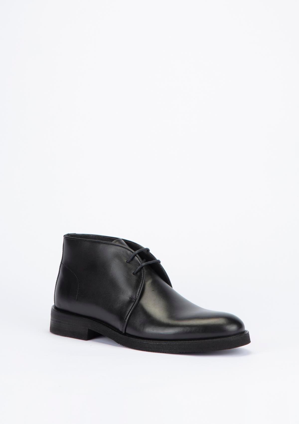 Uygun fiyatlı Erkek modeli Yeşil Kundura K17 5179  Erkek Siyah Deri Bot