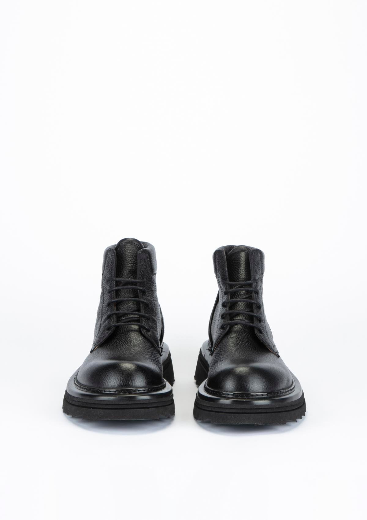 Uygun fiyatlı Erkek modeli Yeşil Kundura K17 5181 Erkek Siyah Deri Bot