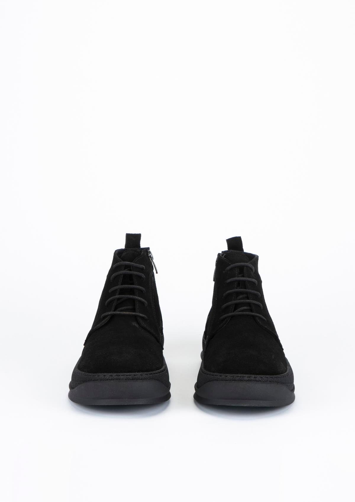 Uygun fiyatlı Erkek modeli Yeşil Kundura O14 092 K24 Erkek Siyah Süet Bot