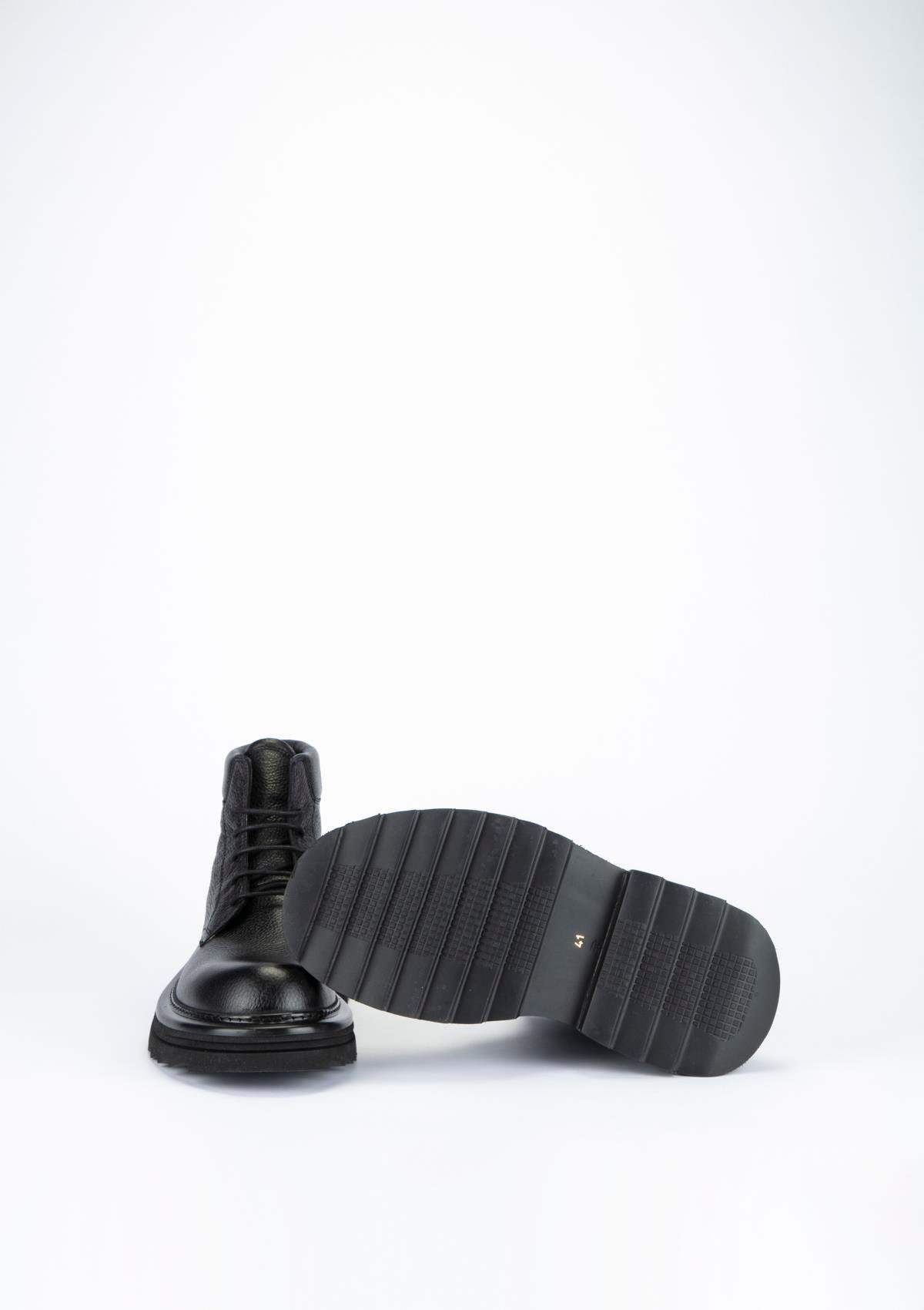 Uygun fiyatlı Erkek modeli Yeşil Kundura K17 5181 Erkek Siyah Deri Bot