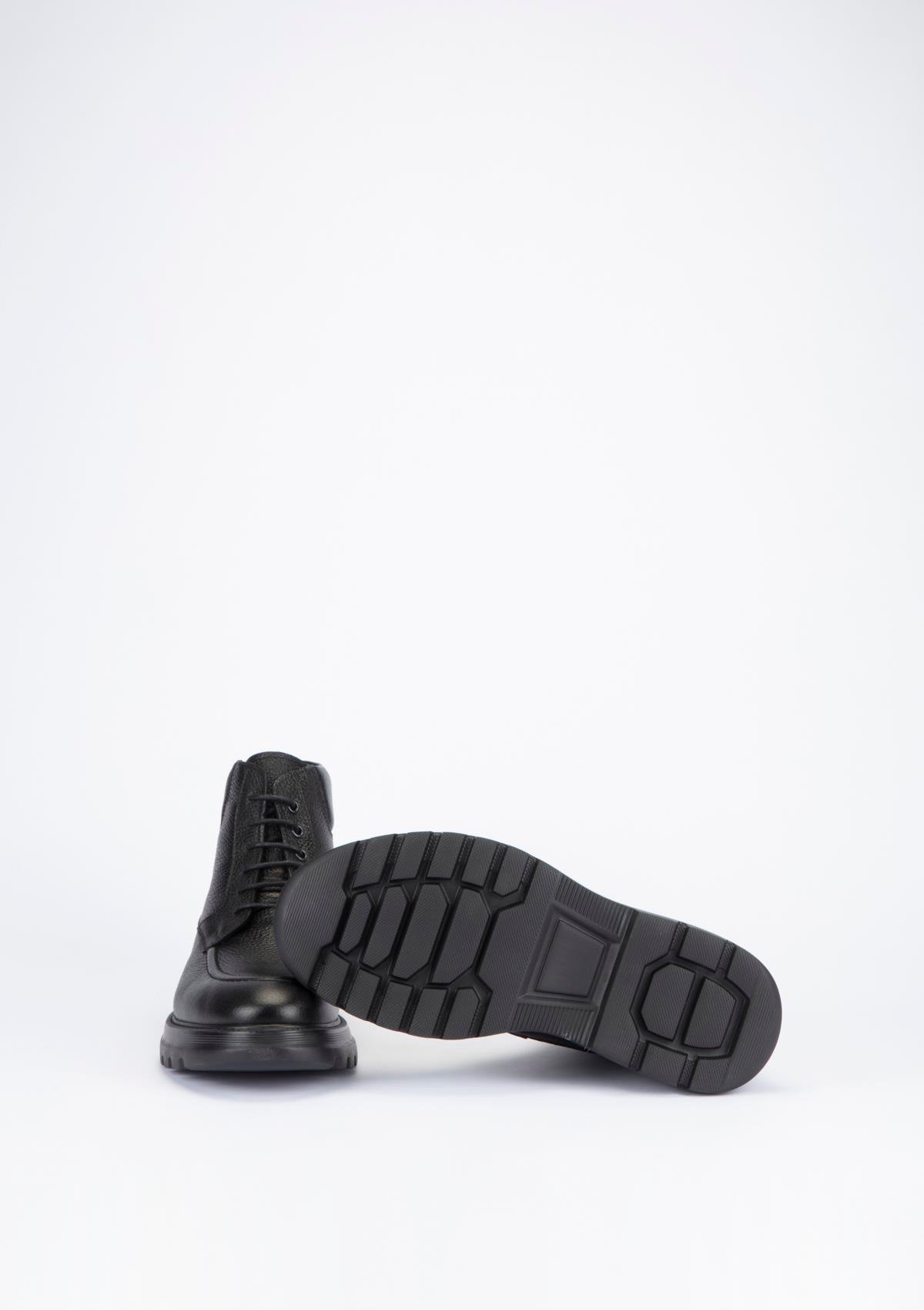 Uygun fiyatlı Erkek modeli Yeşil Kundura K17 5136  Erkek Siyah Deri Bot