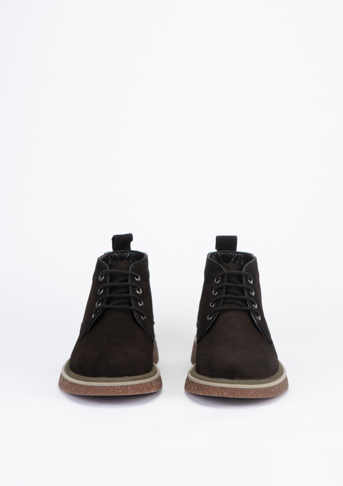 Uygun fiyatlı Erkek modeli Yeşil Kundura K21 BC22101  Erkek Siyah Nubuk Bot