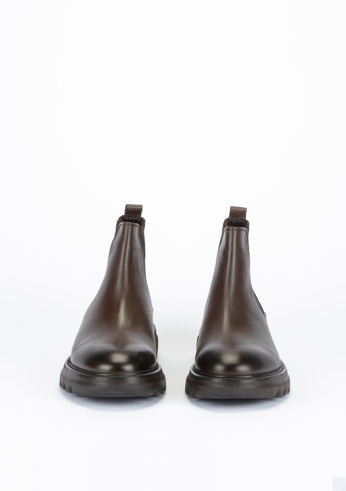 Uygun fiyatlı Erkek modeli Yeşil Kundura K17 5092 Erkek Kahverengi Deri Bot